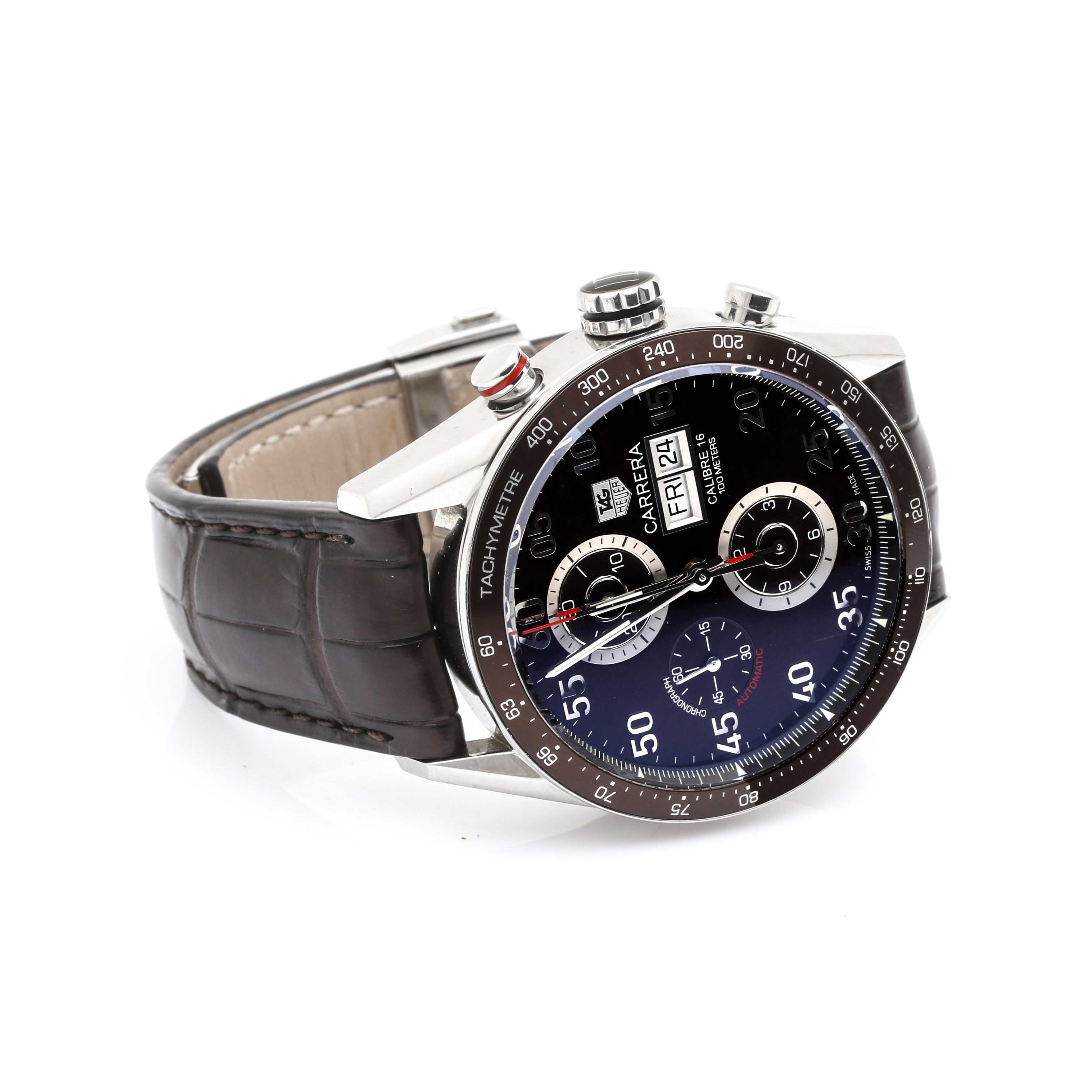 TAG Heuer "Carrera Calibre 16 Day-Date" Stainless Steel Watch