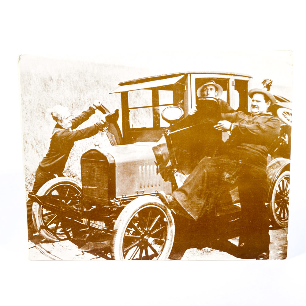 Offset Lithograph of Comedians Laurel and Hardy