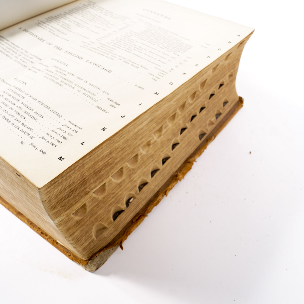 Antique copy of "Websters New International Dictionary of the English Language"