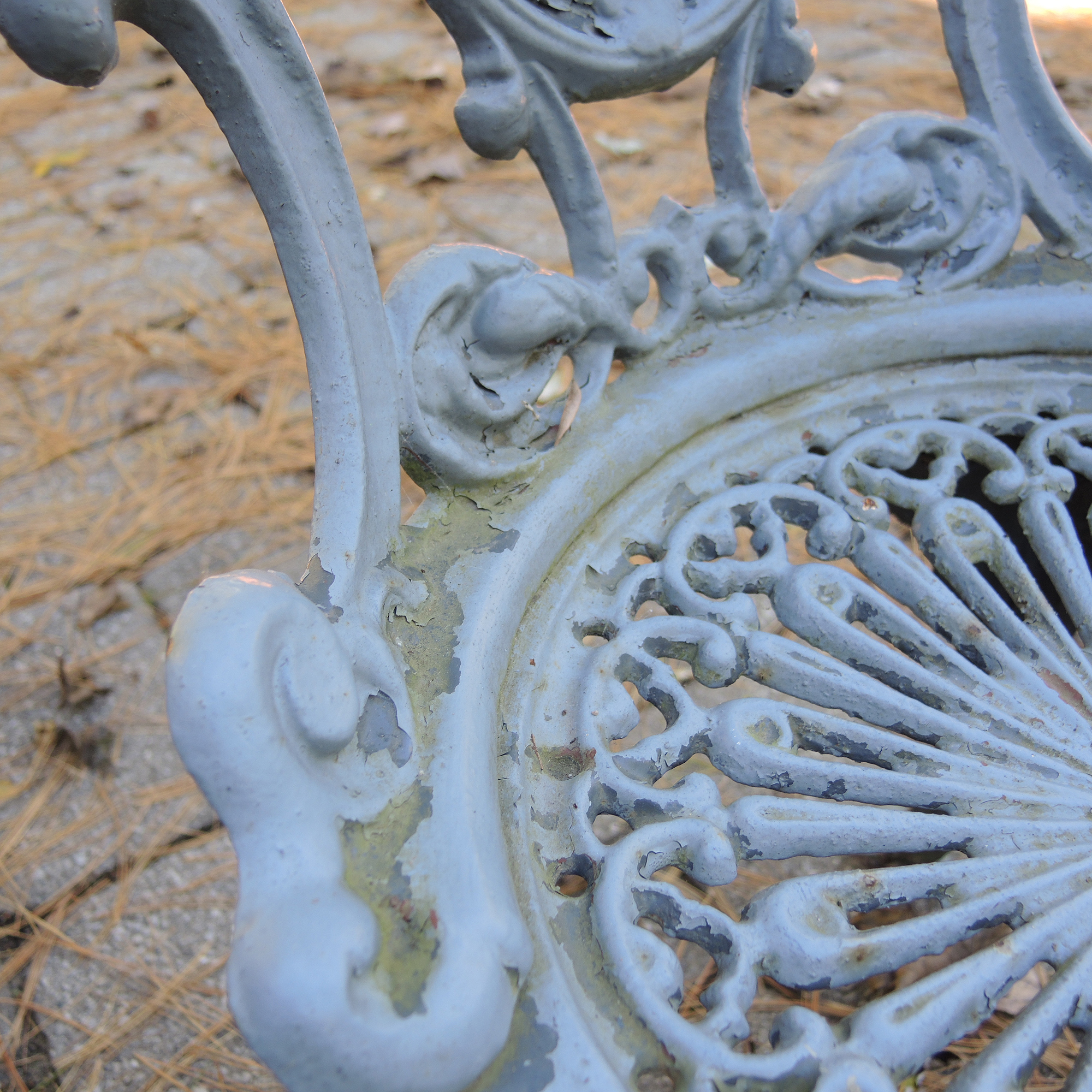 Ornate Vintage Cast Iron Garden Chairs