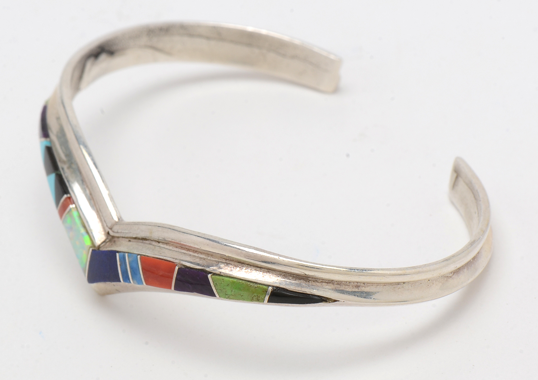 Sterling Silver Kokopelli Pendant Earrings and Cuff Bracelet