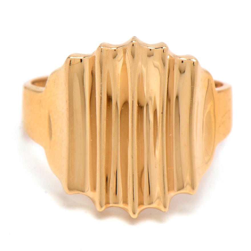 14K Yellow Modern Gold Ring