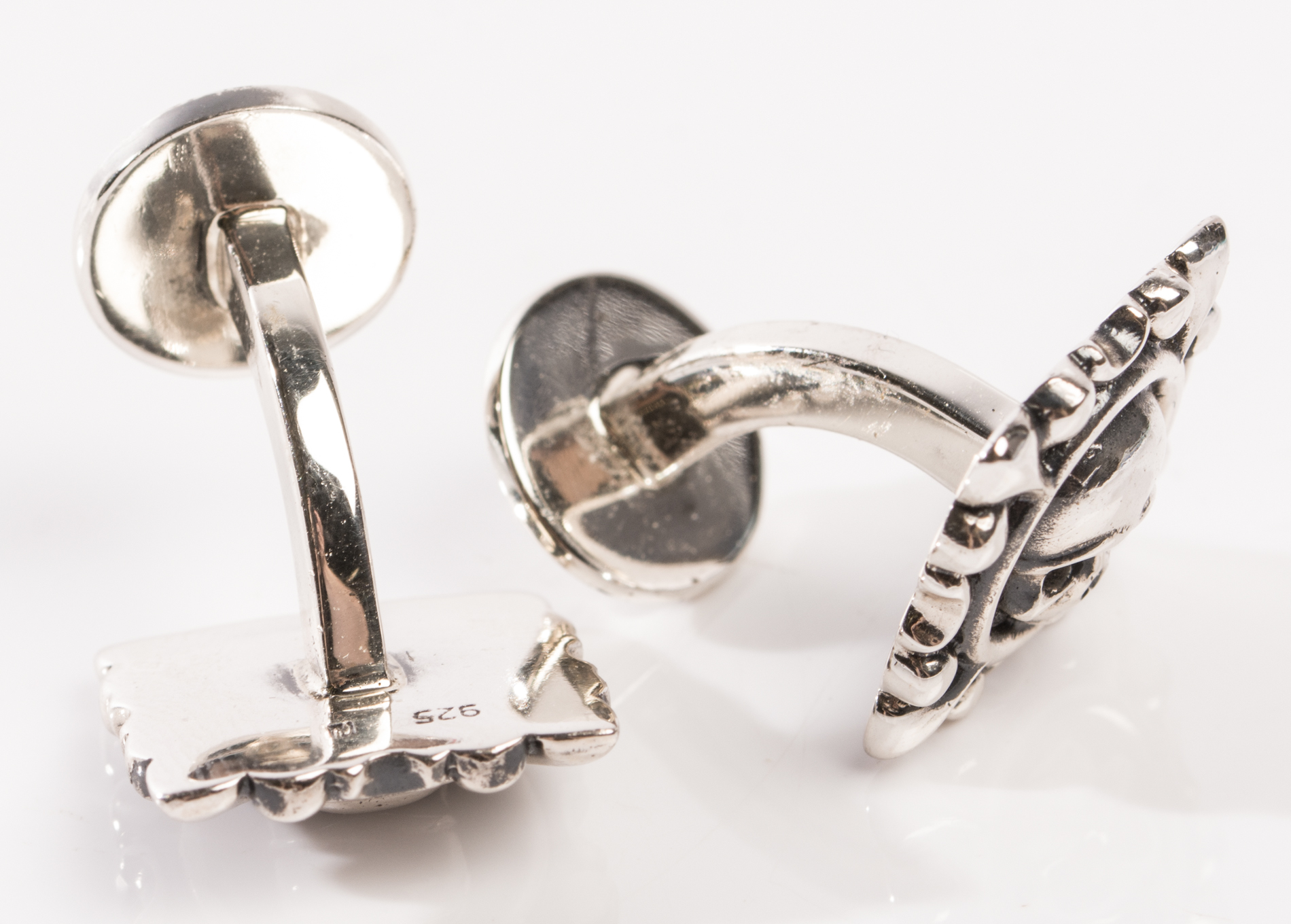 Sterling Silver Skull Cufflinks