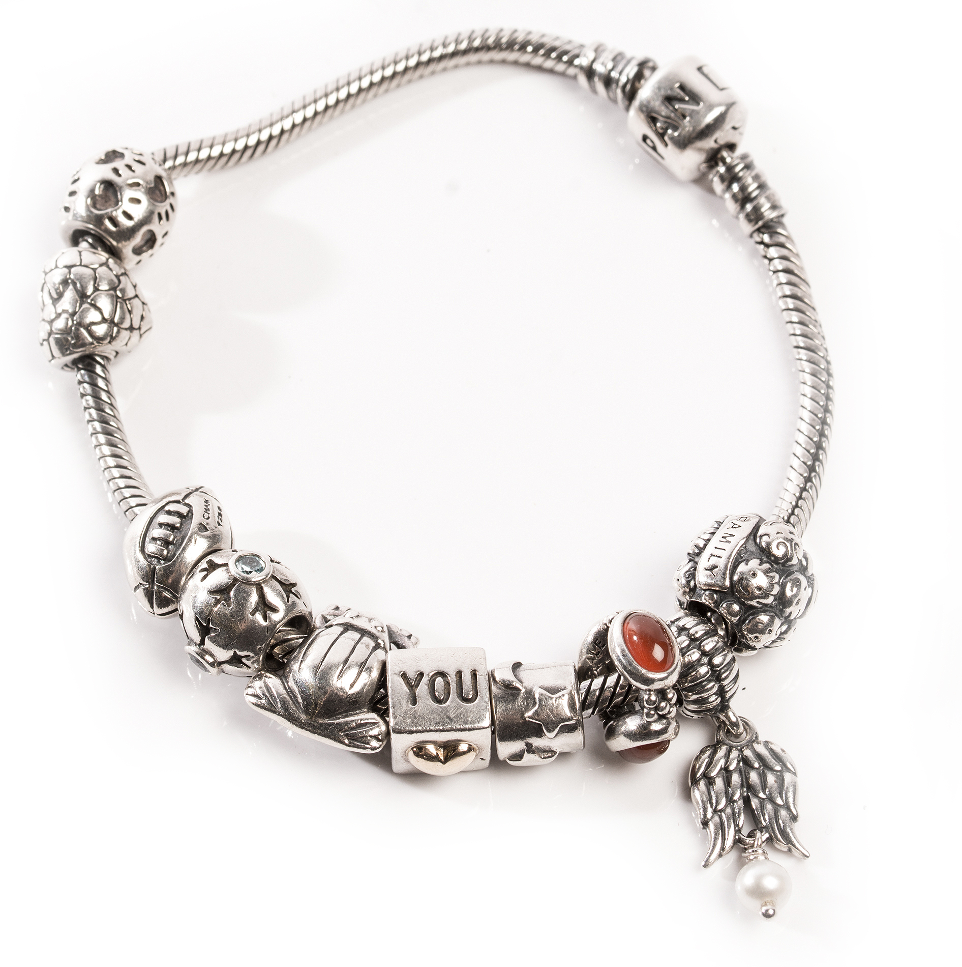 Pandora Sterling Silver Charm Bracelet