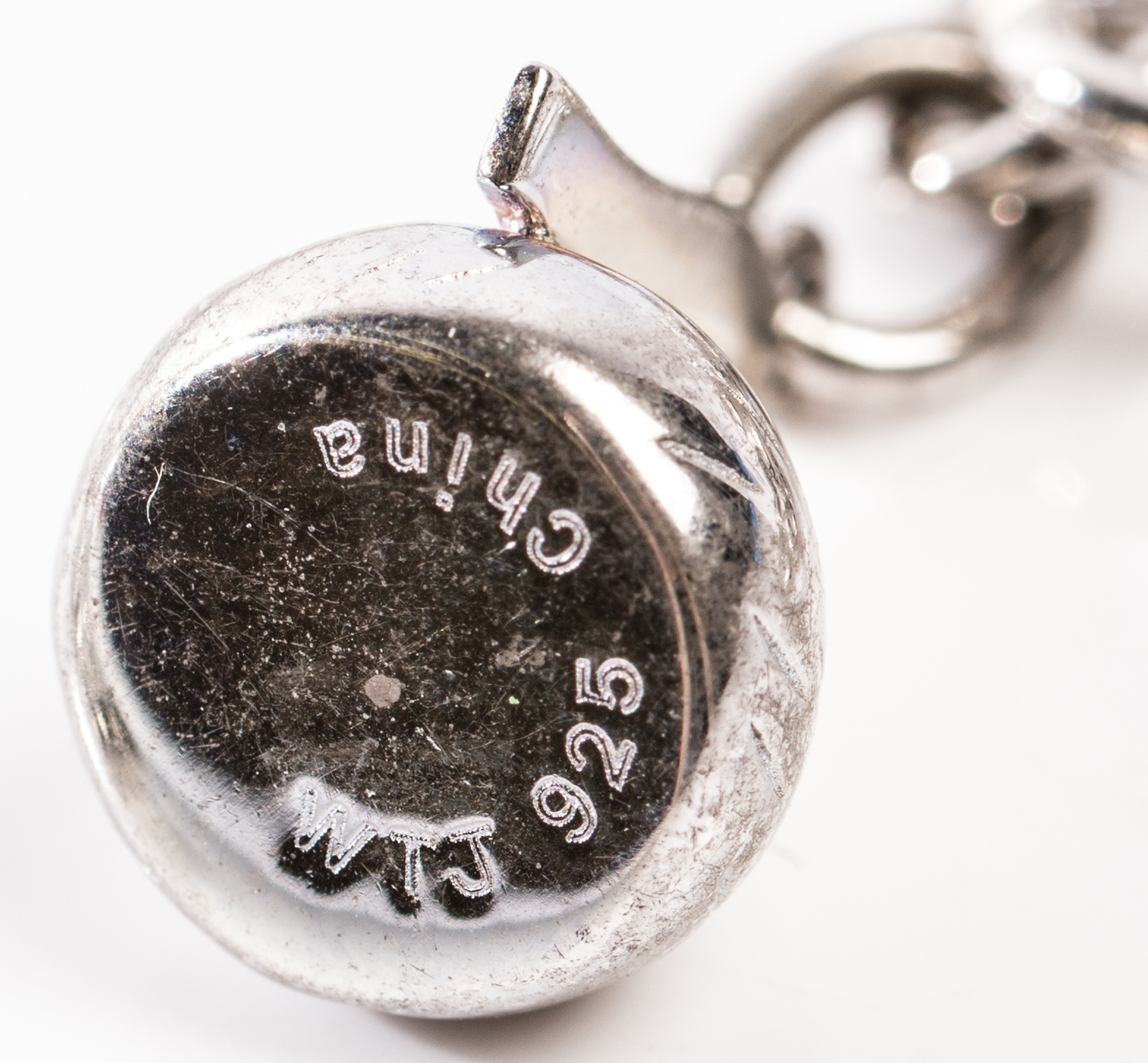 Sterling Silver Hershey's Kiss "Candy Cane" Necklace and Bracelet