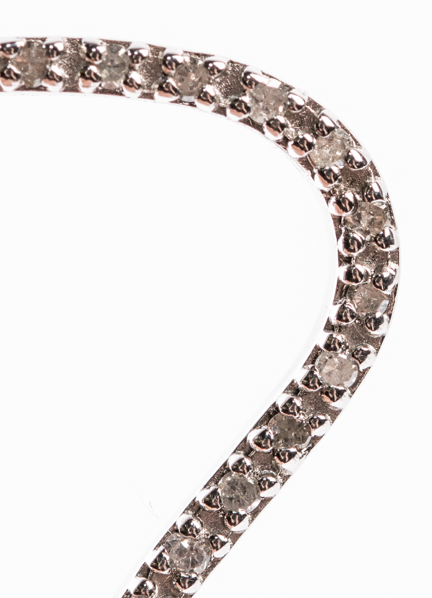 Sterling Silver Diamond Hershey's Kiss Necklace