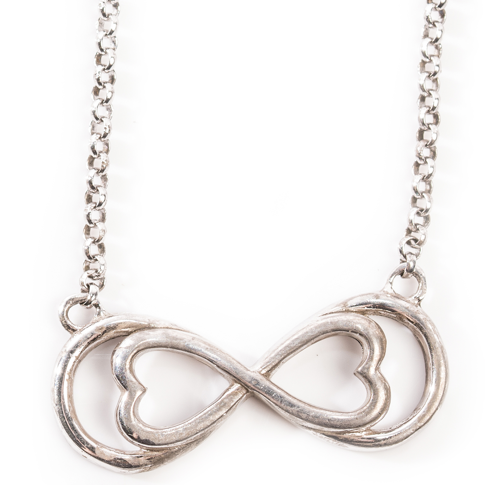 Sterling Silver Infinity Pendant Necklace