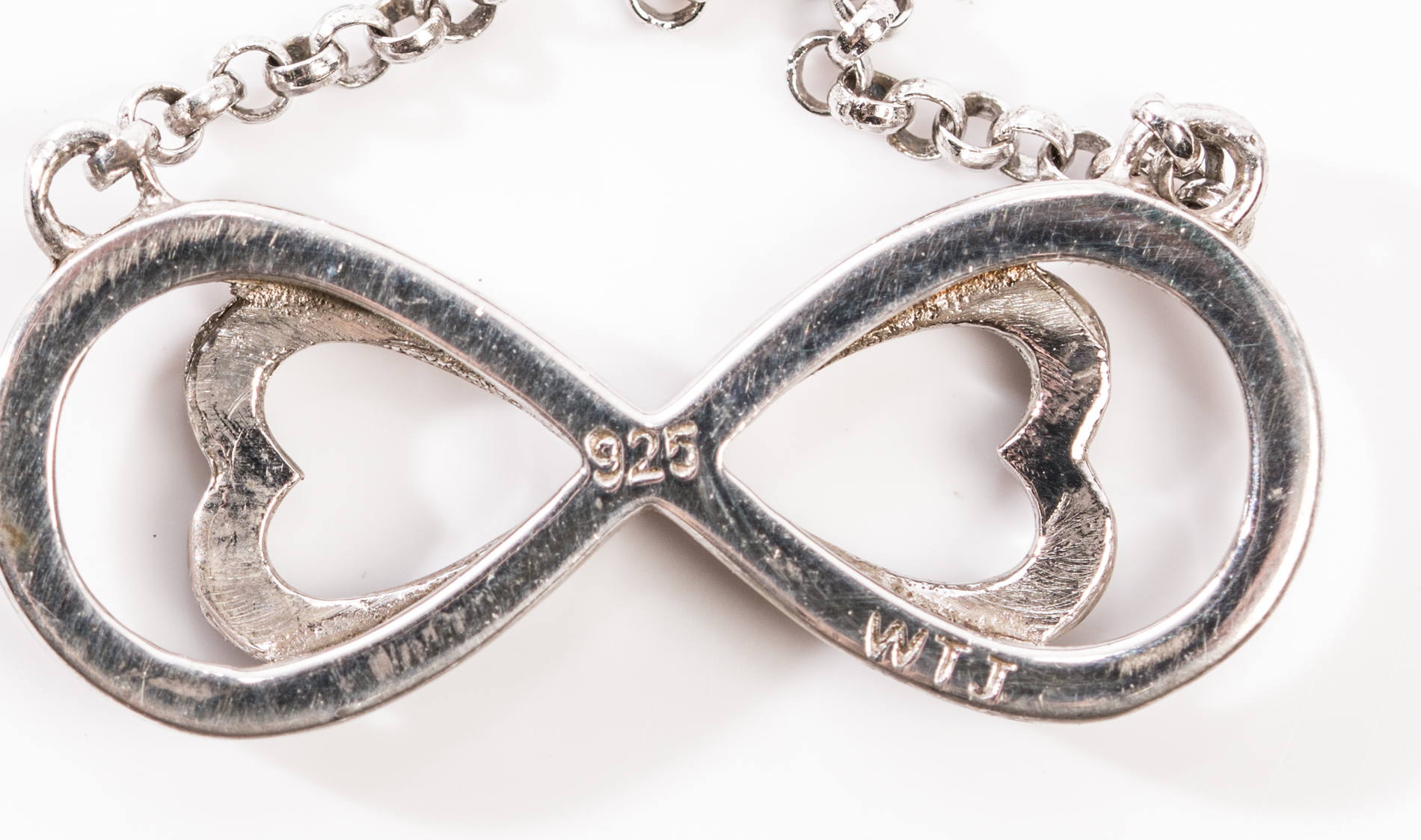 Sterling Silver Infinity Pendant Necklace