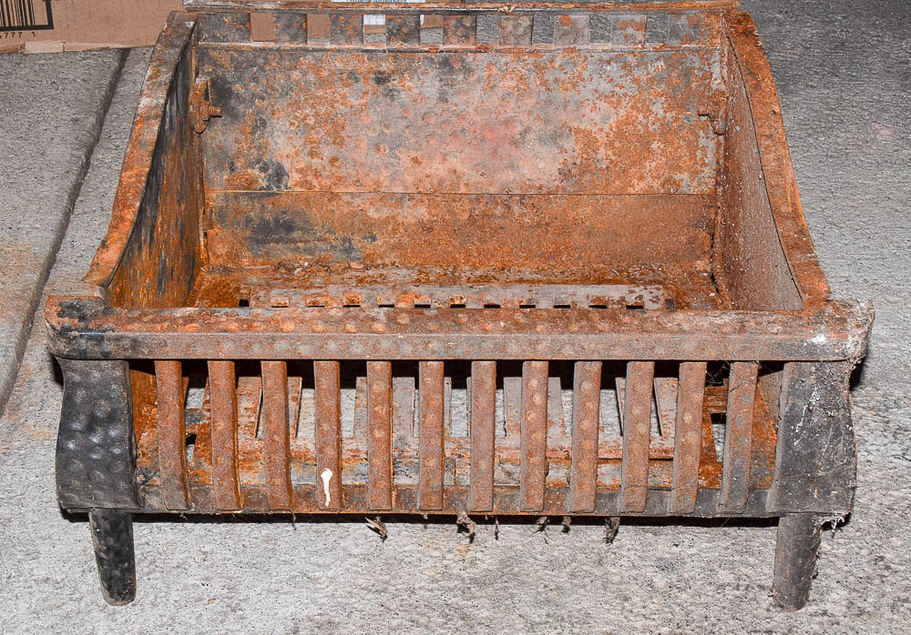 Vintage Cast Iron Hearth Grate