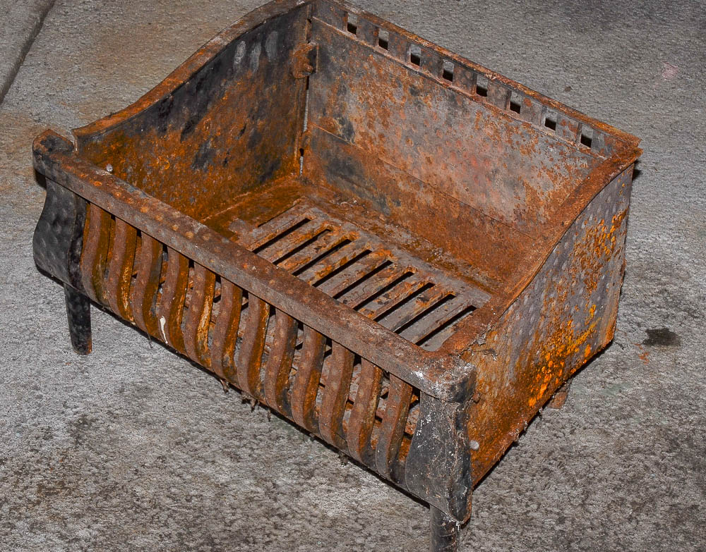 Vintage Cast Iron Hearth Grate