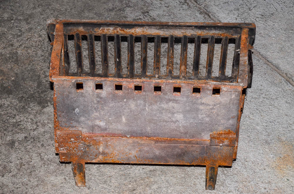 Vintage Cast Iron Hearth Grate