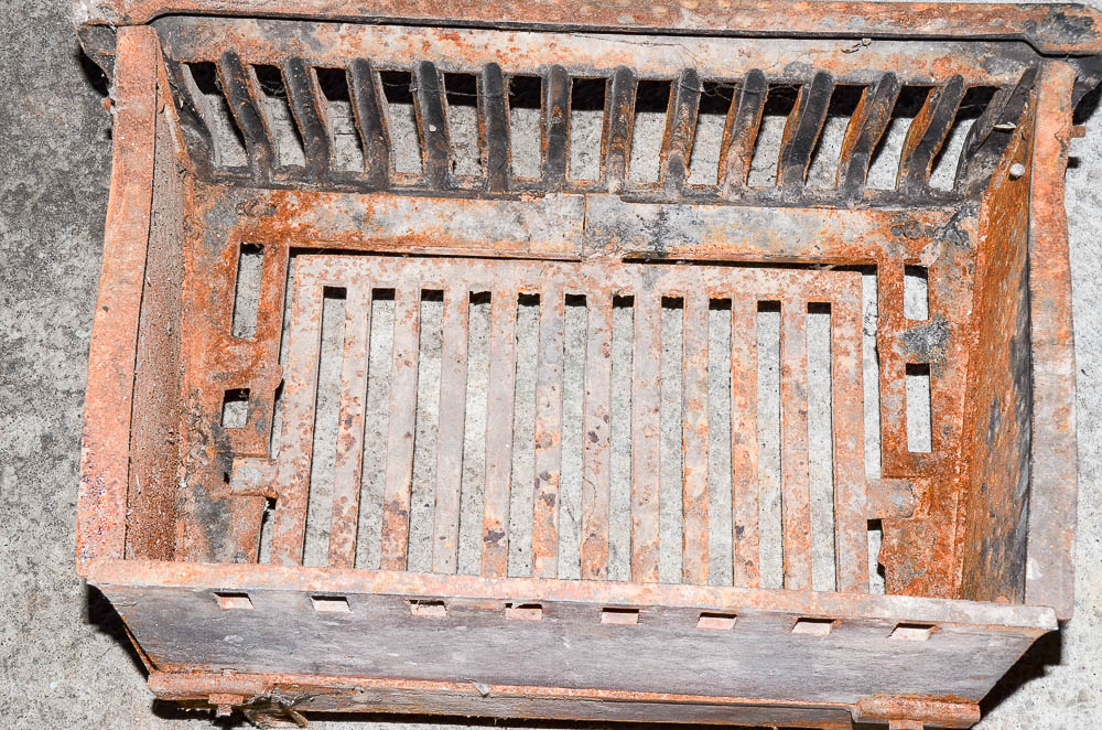 Vintage Cast Iron Hearth Grate