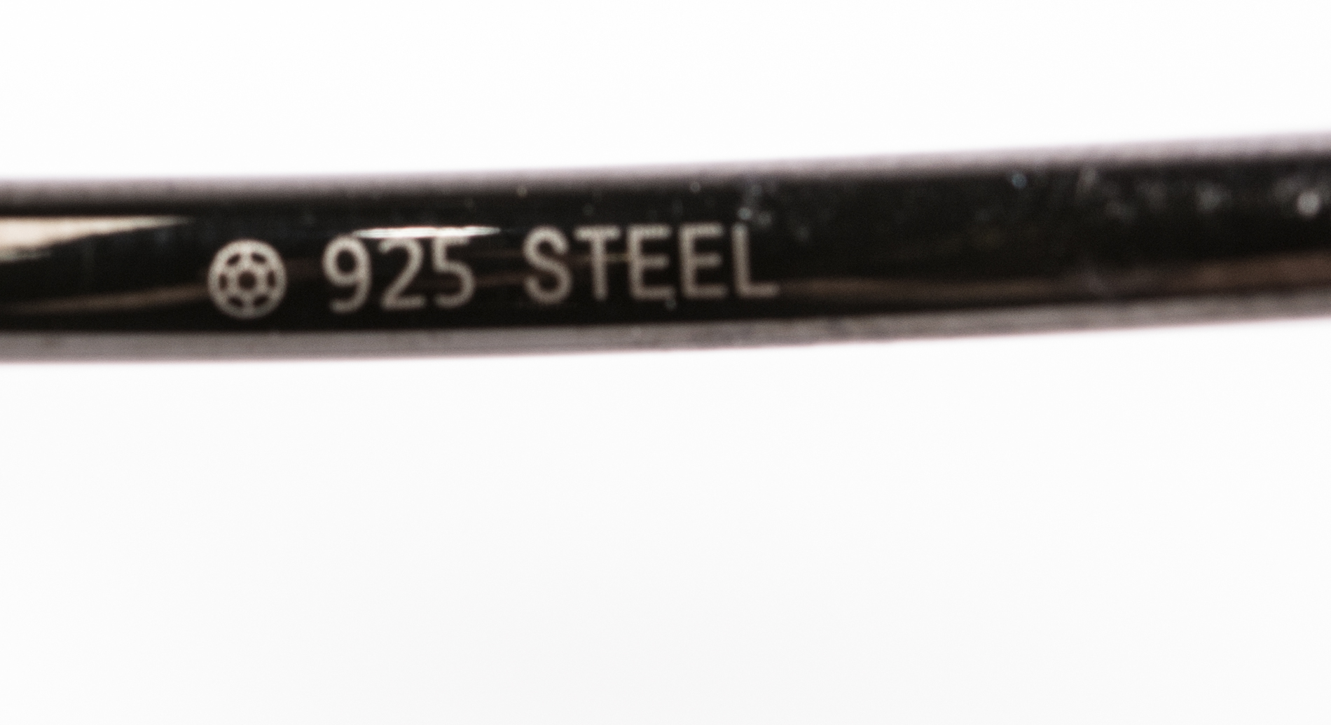 Blackened Sterling Silver Steel Diamond Hoop Earrings and Bangle Bracelets