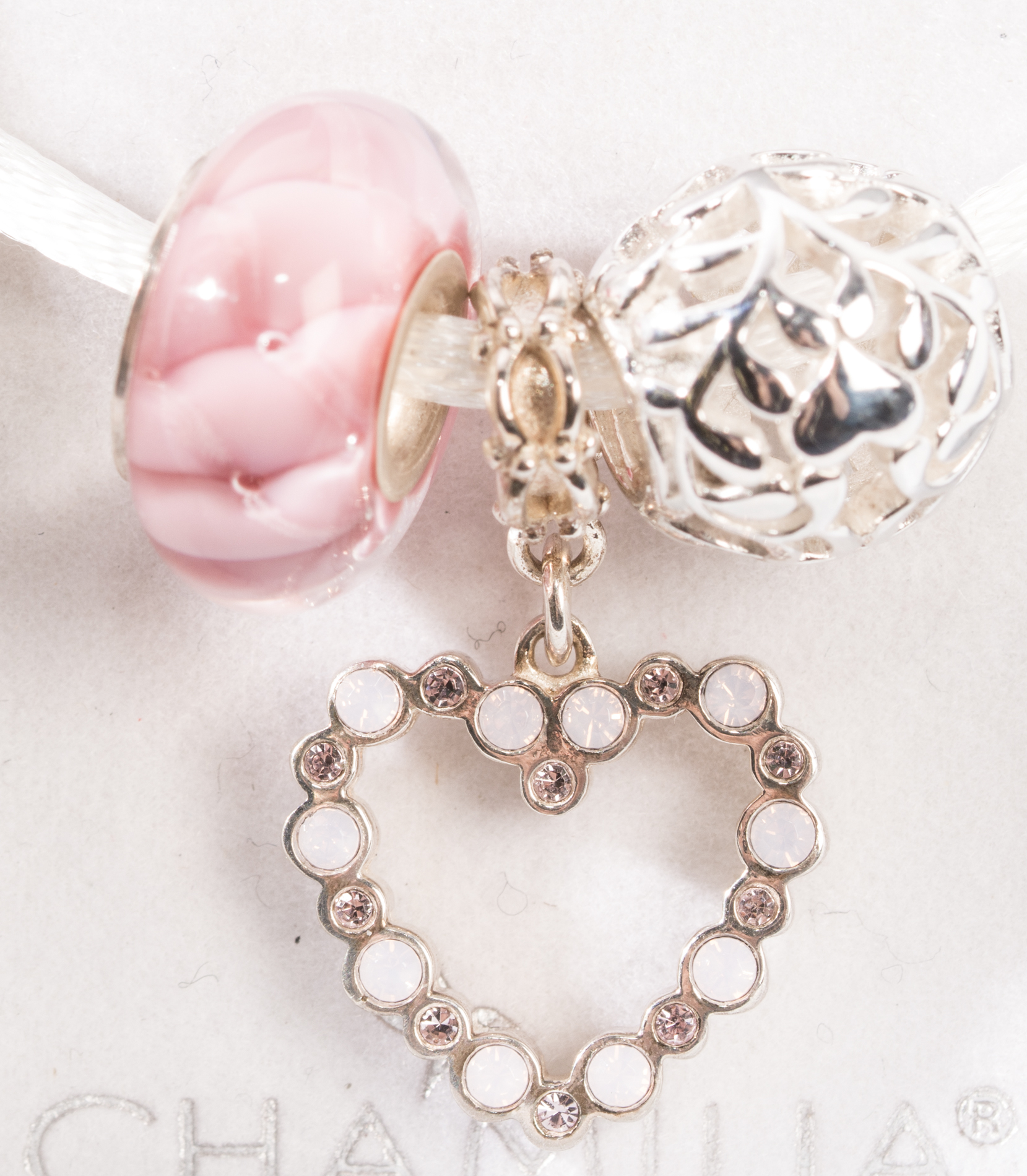 Sterling Silver Chamilia Heart Charms