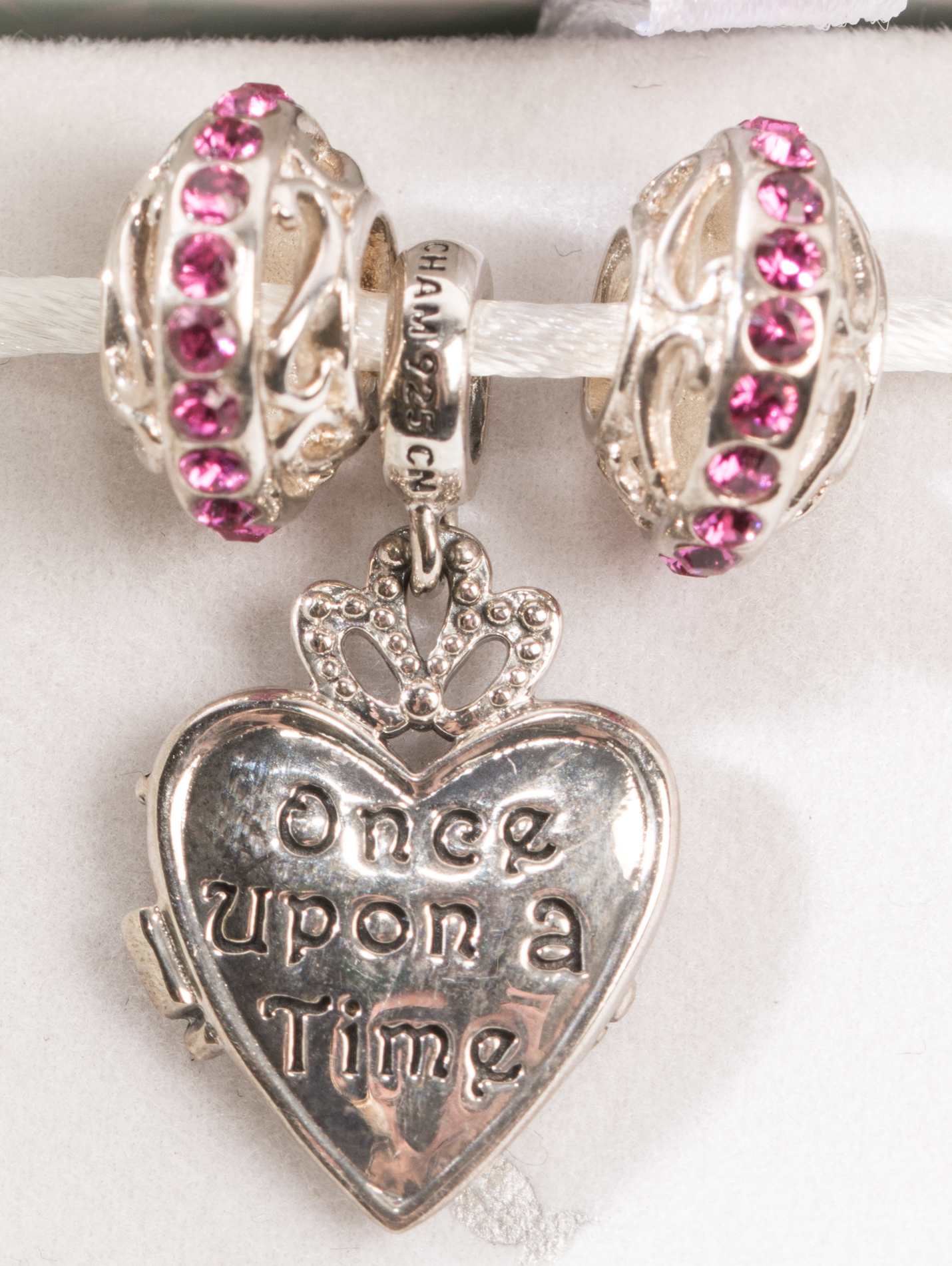 Sterling Silver Chamilia Heart Charms