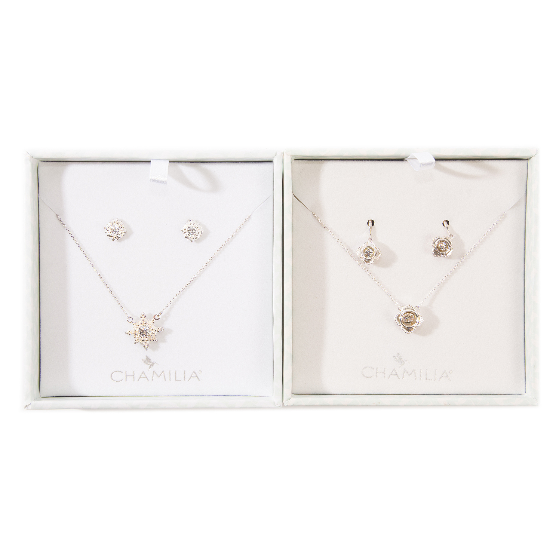 Sterling Silver Chamilia Earrings & Necklace Gift Sets
