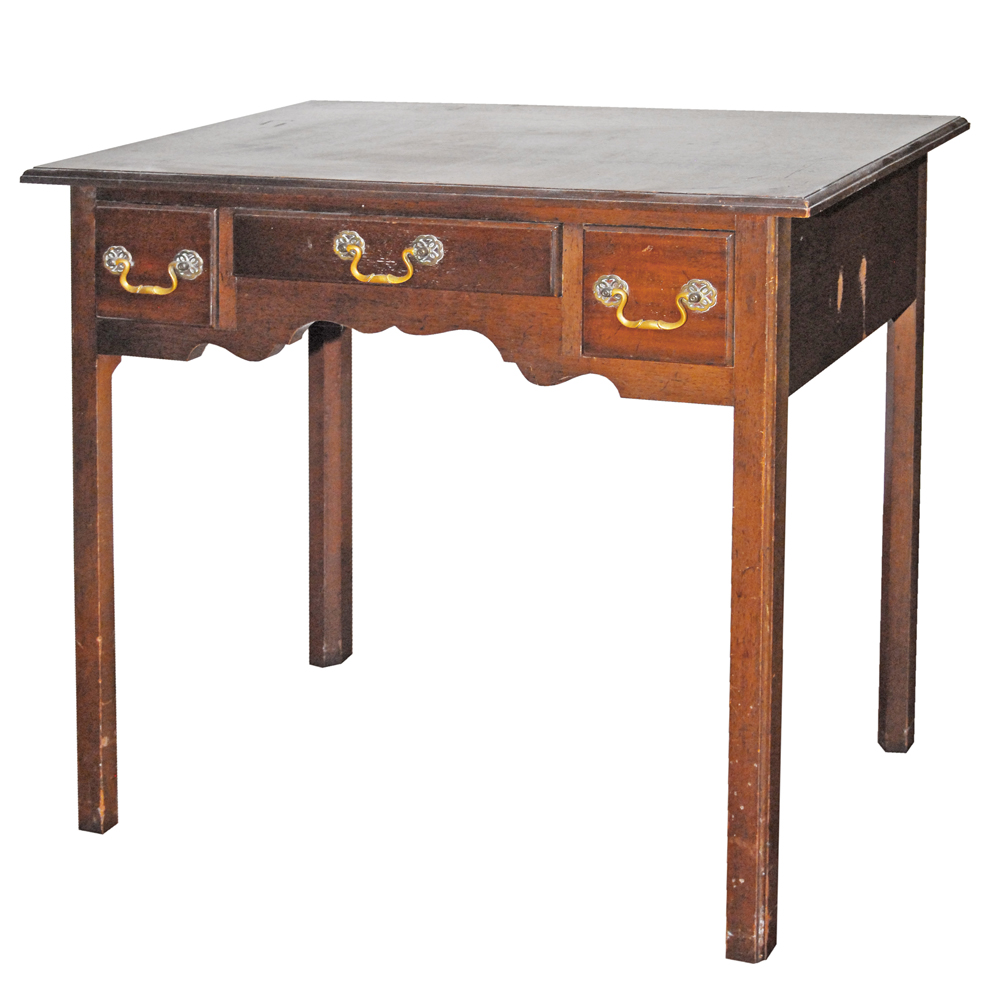 Vintage Chippendale Style Mahogany Writing Desk