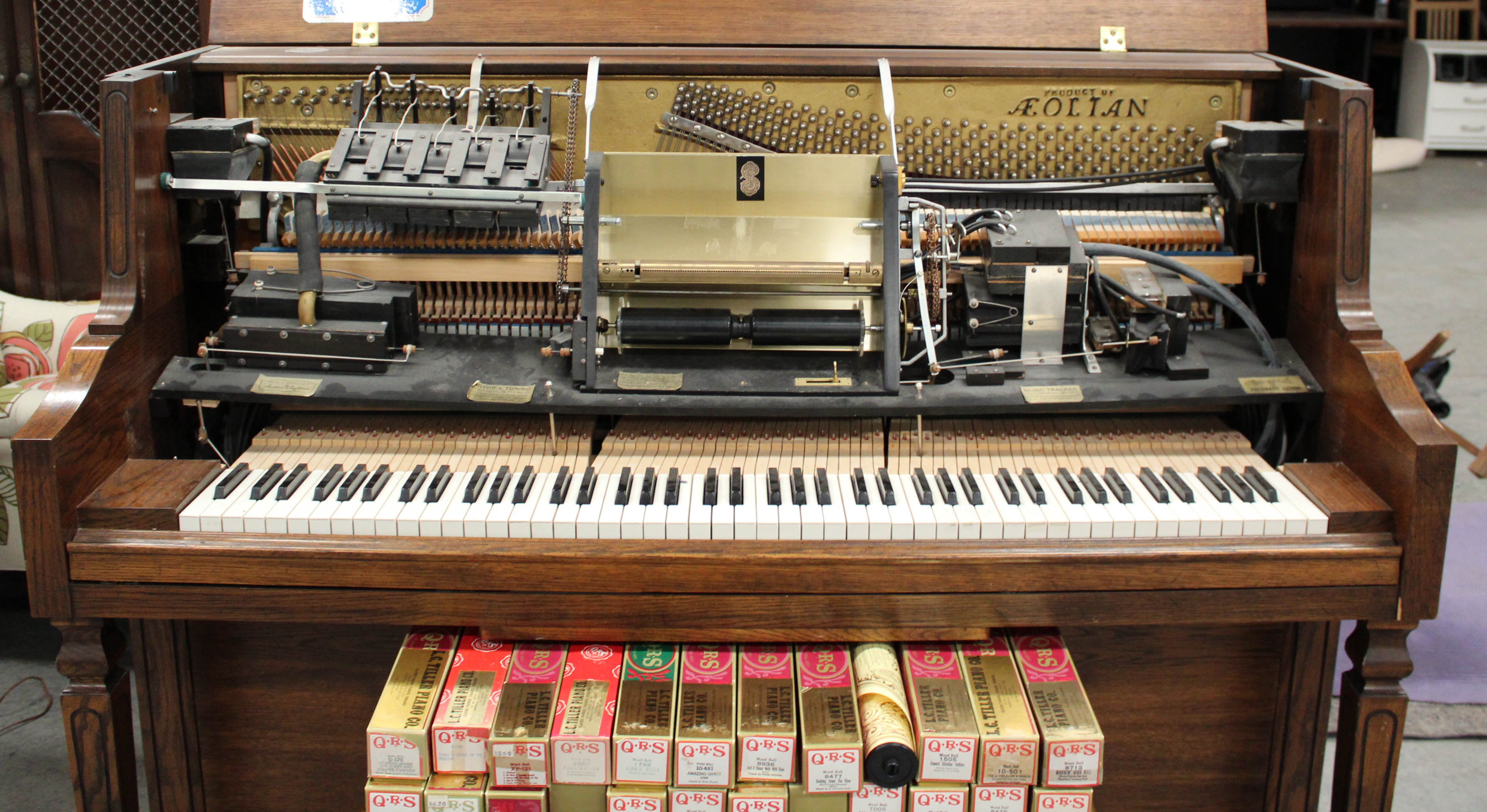Aeolian Player Piano and Rolls