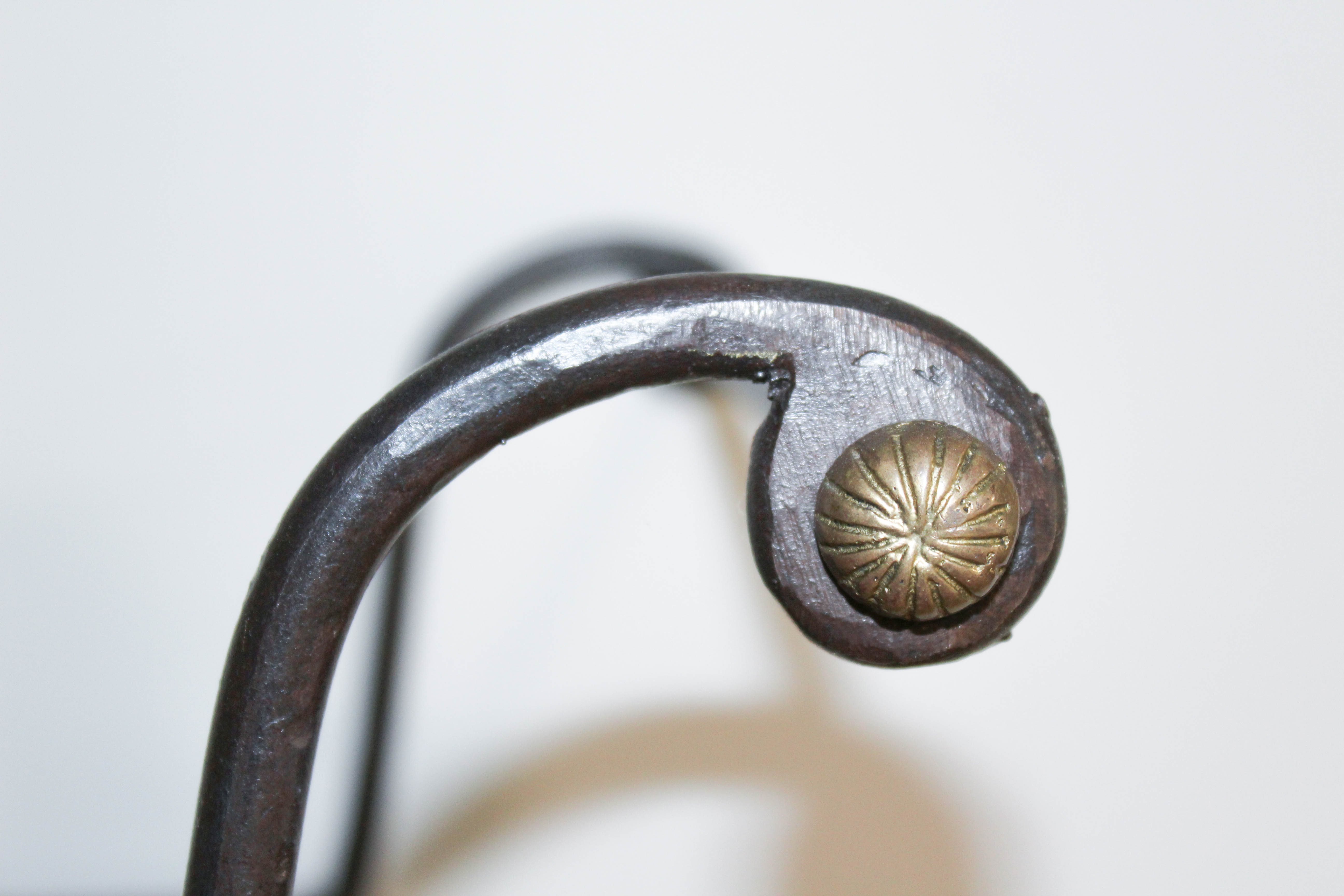 Elegant Neo-Classical Steel Curule Bench