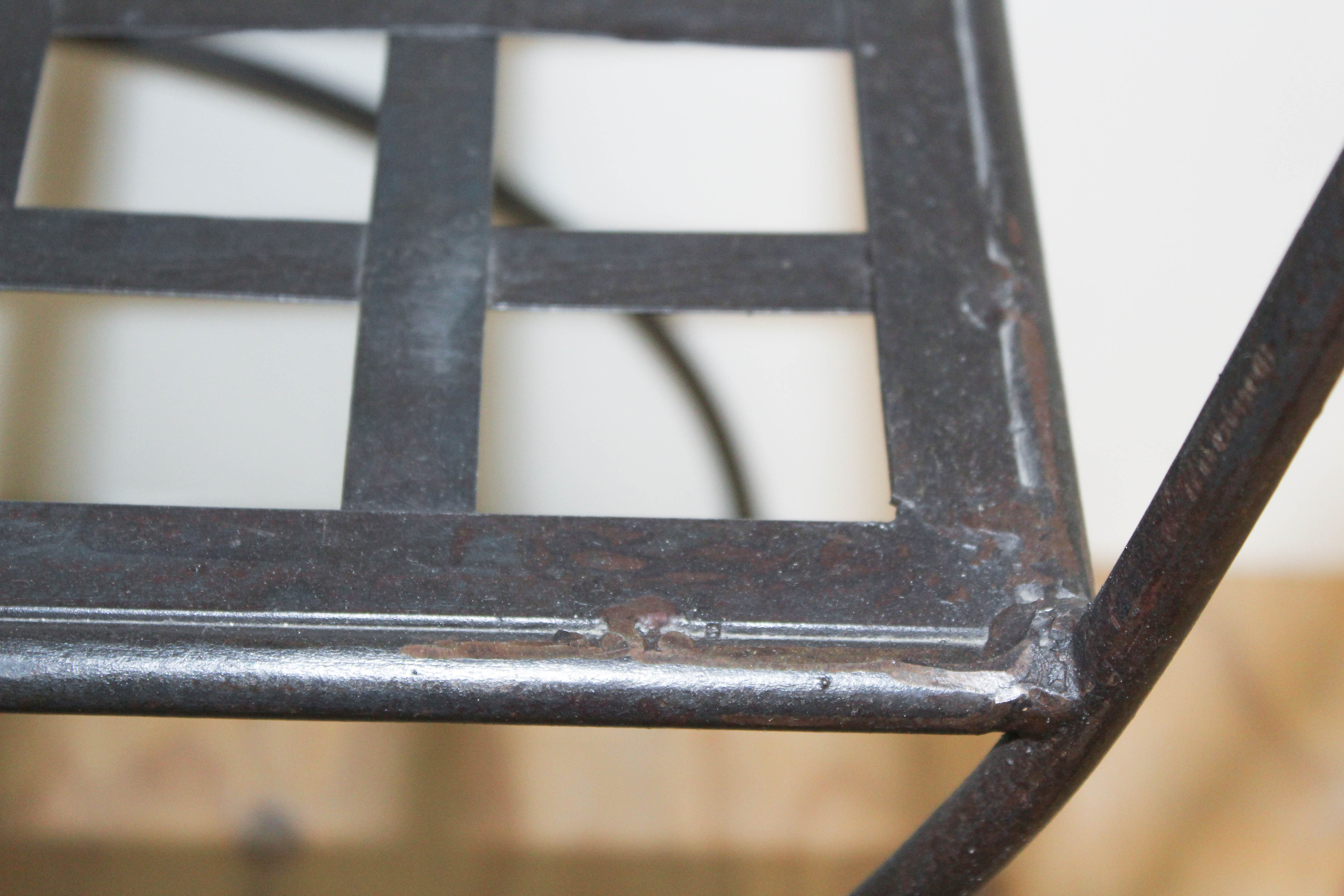 Elegant Neo-Classical Steel Curule Bench