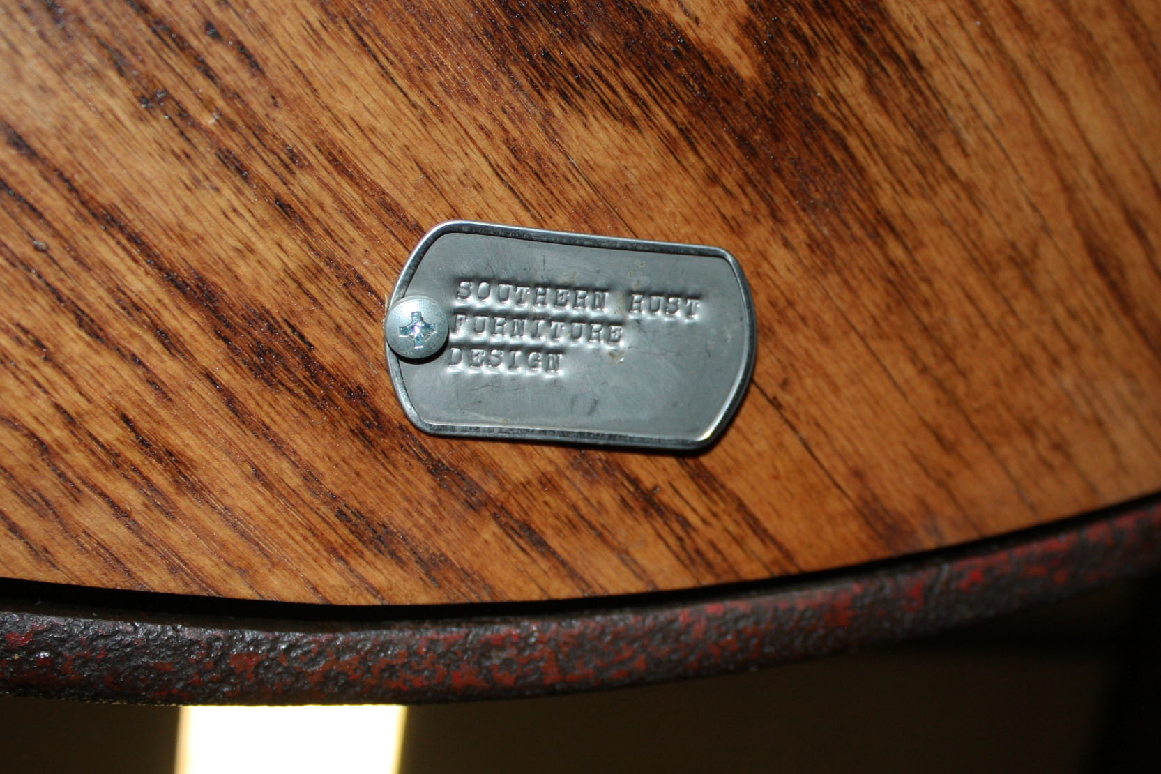 Pair of Reclaimed Iron Forged Oak Custom Tables