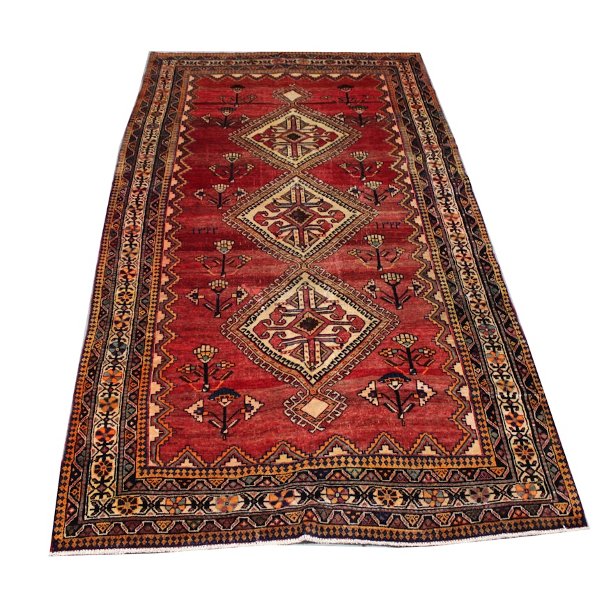 Vintage Hand-knotted Persian Viss Area Rug