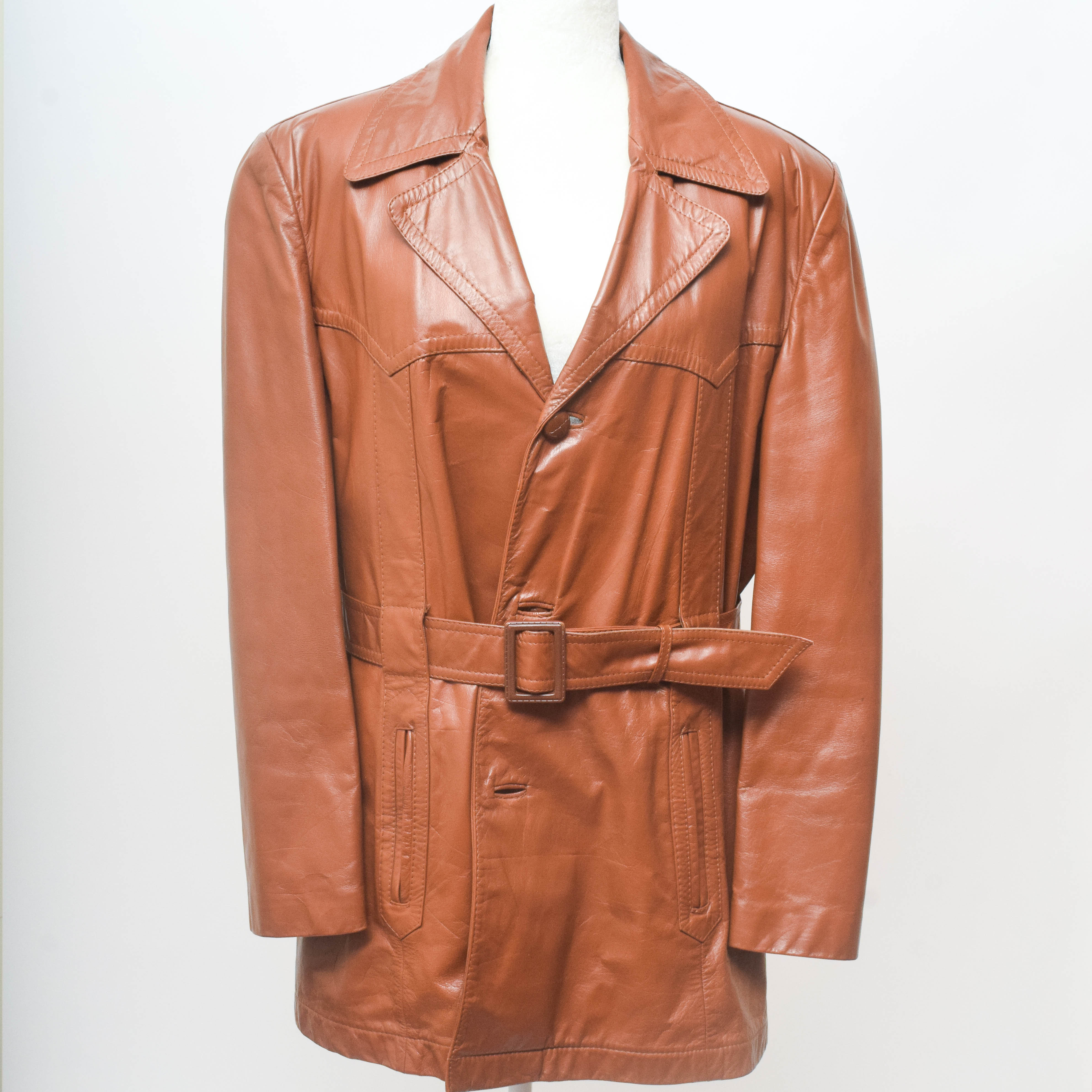 Men's Vintage Imperial Leather Jacket with Removable Lining