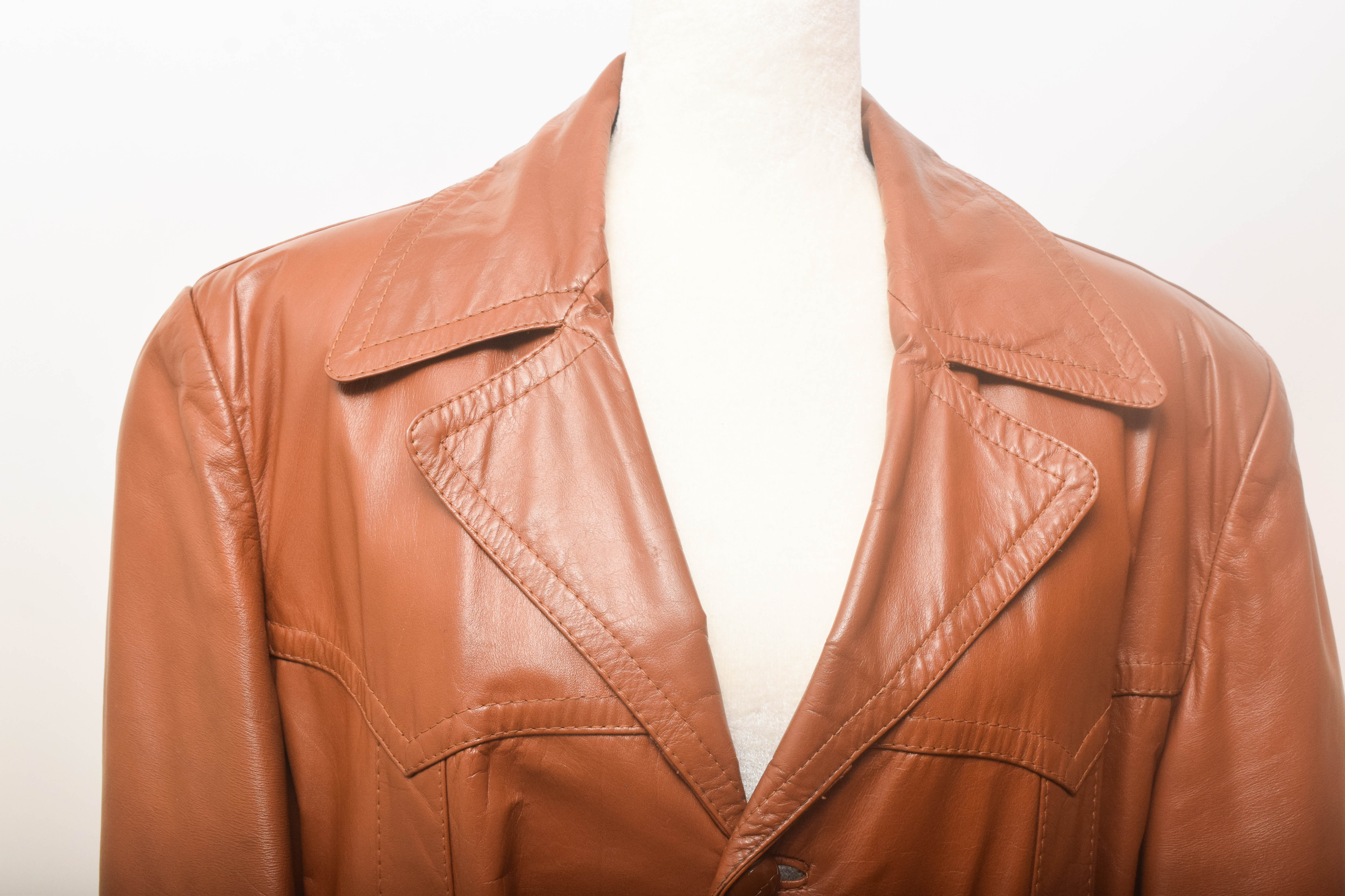 Men's Vintage Imperial Leather Jacket with Removable Lining