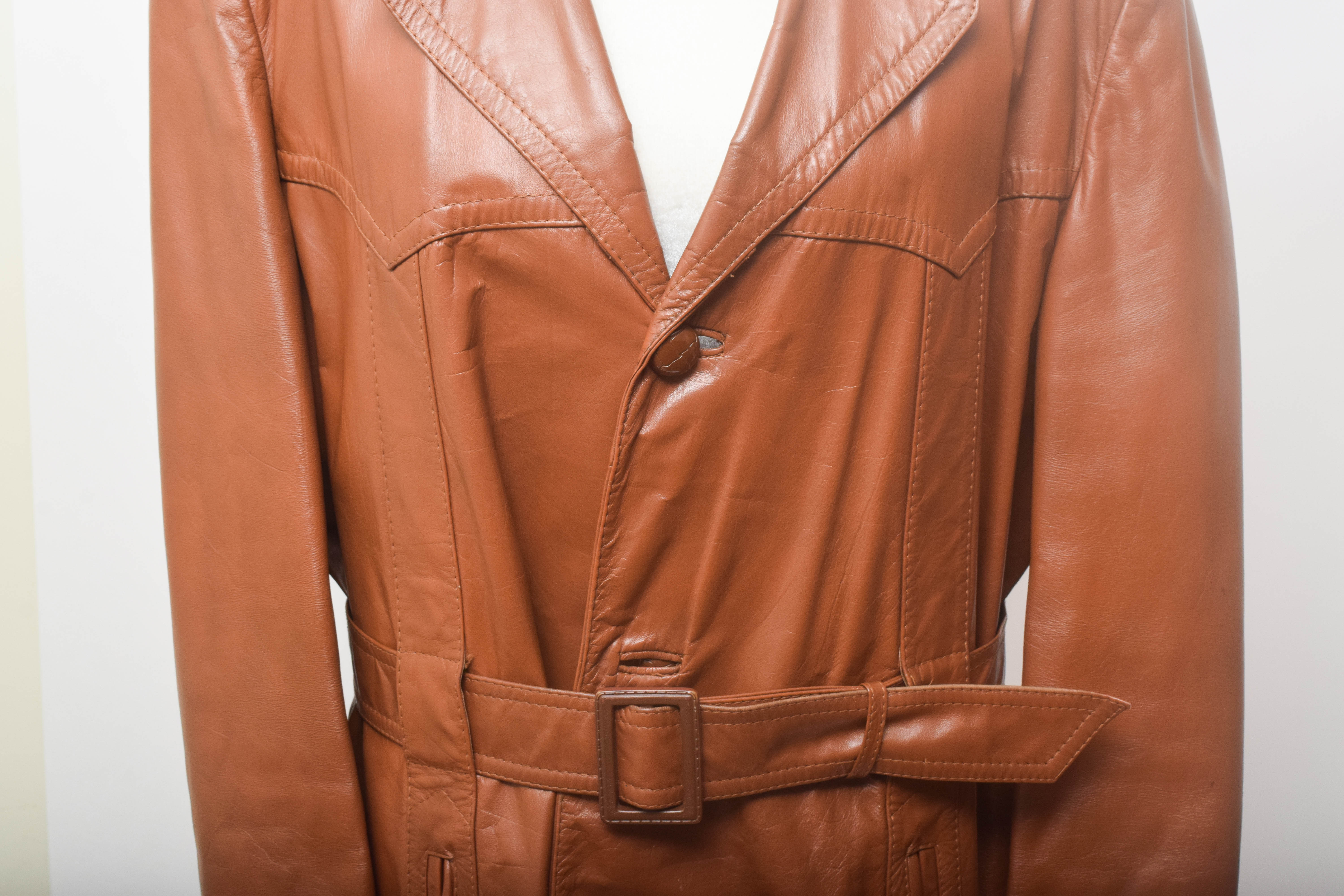 Men's Vintage Imperial Leather Jacket with Removable Lining