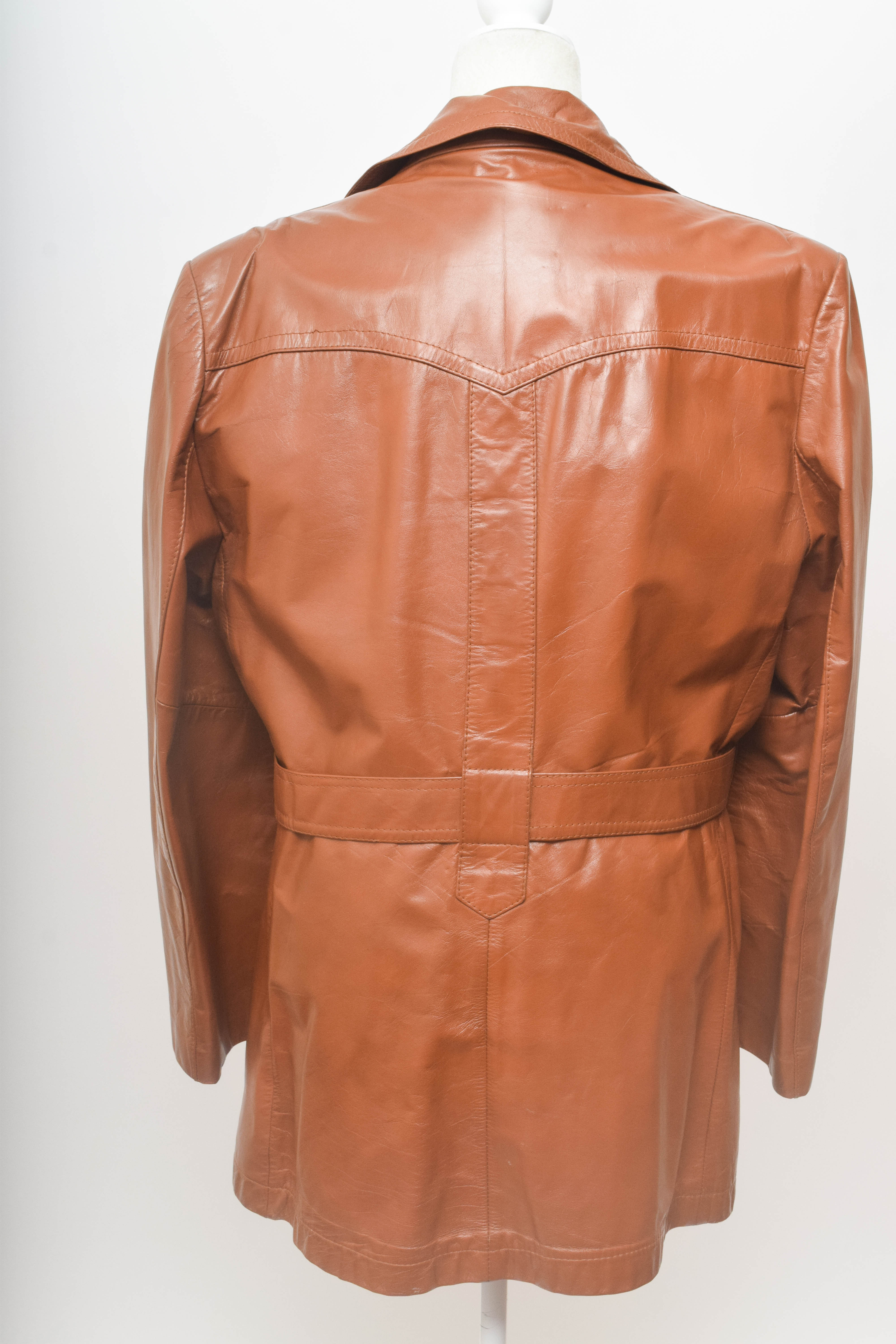 Men's Vintage Imperial Leather Jacket with Removable Lining