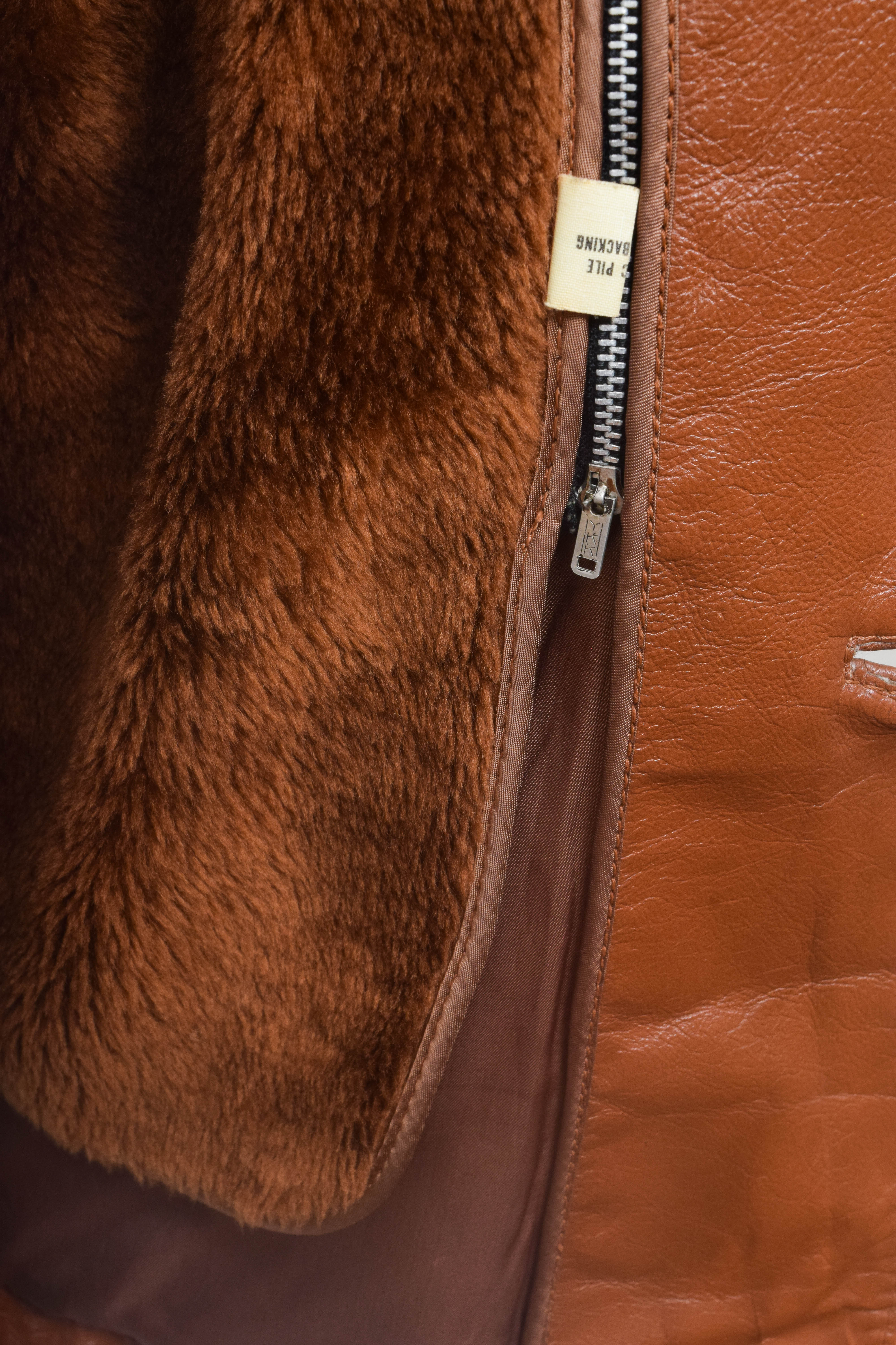 Men's Vintage Imperial Leather Jacket with Removable Lining