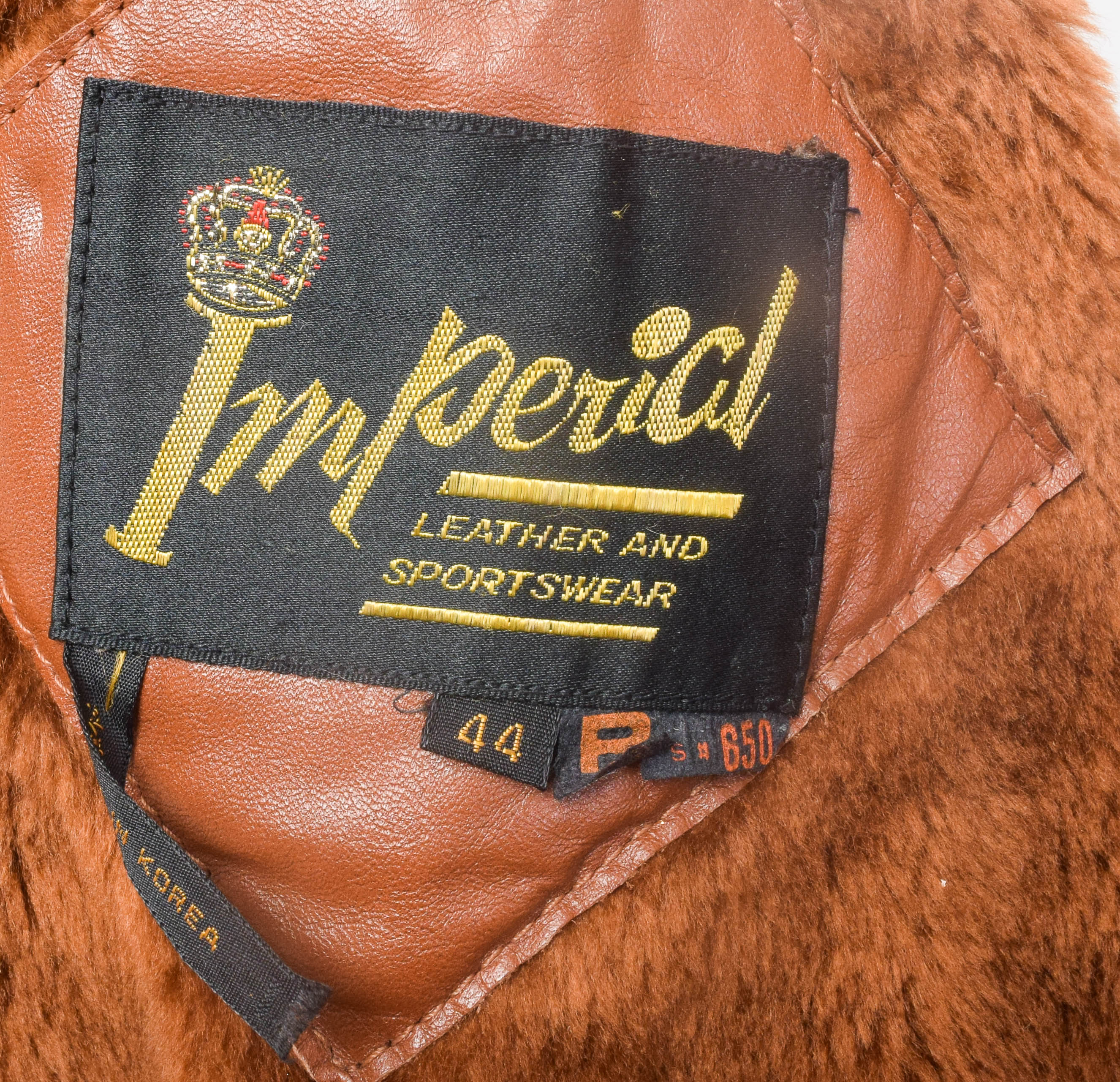 Men's Vintage Imperial Leather Jacket with Removable Lining