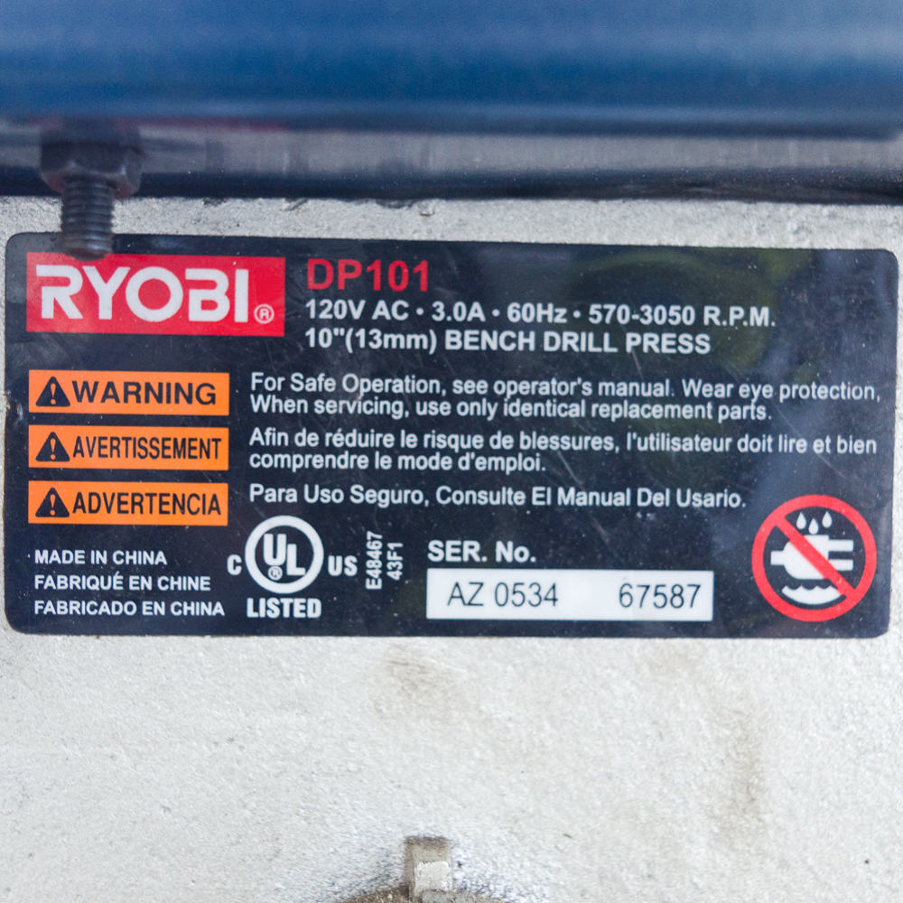Ryobi 10" Drill Press