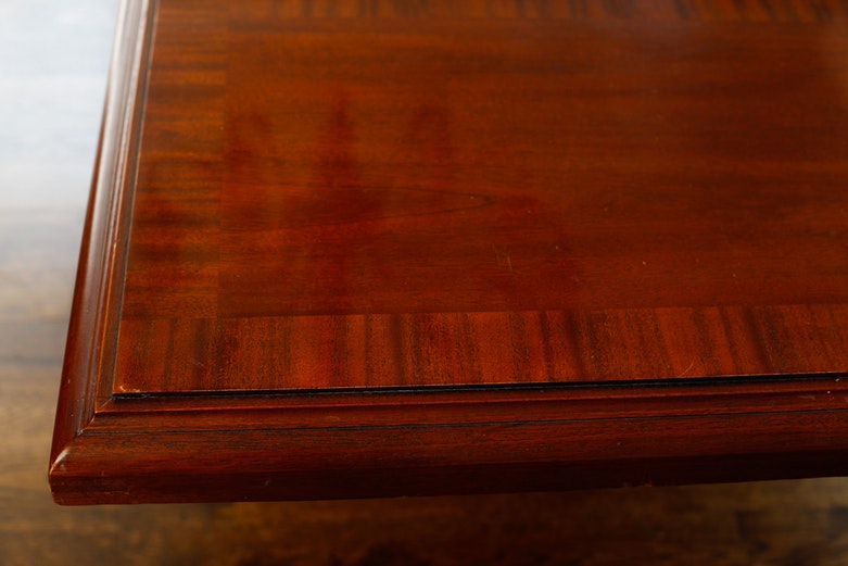 Vintage Mahogany Trestle Dining Table by Henredon