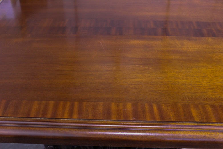 Vintage Mahogany Trestle Dining Table by Henredon