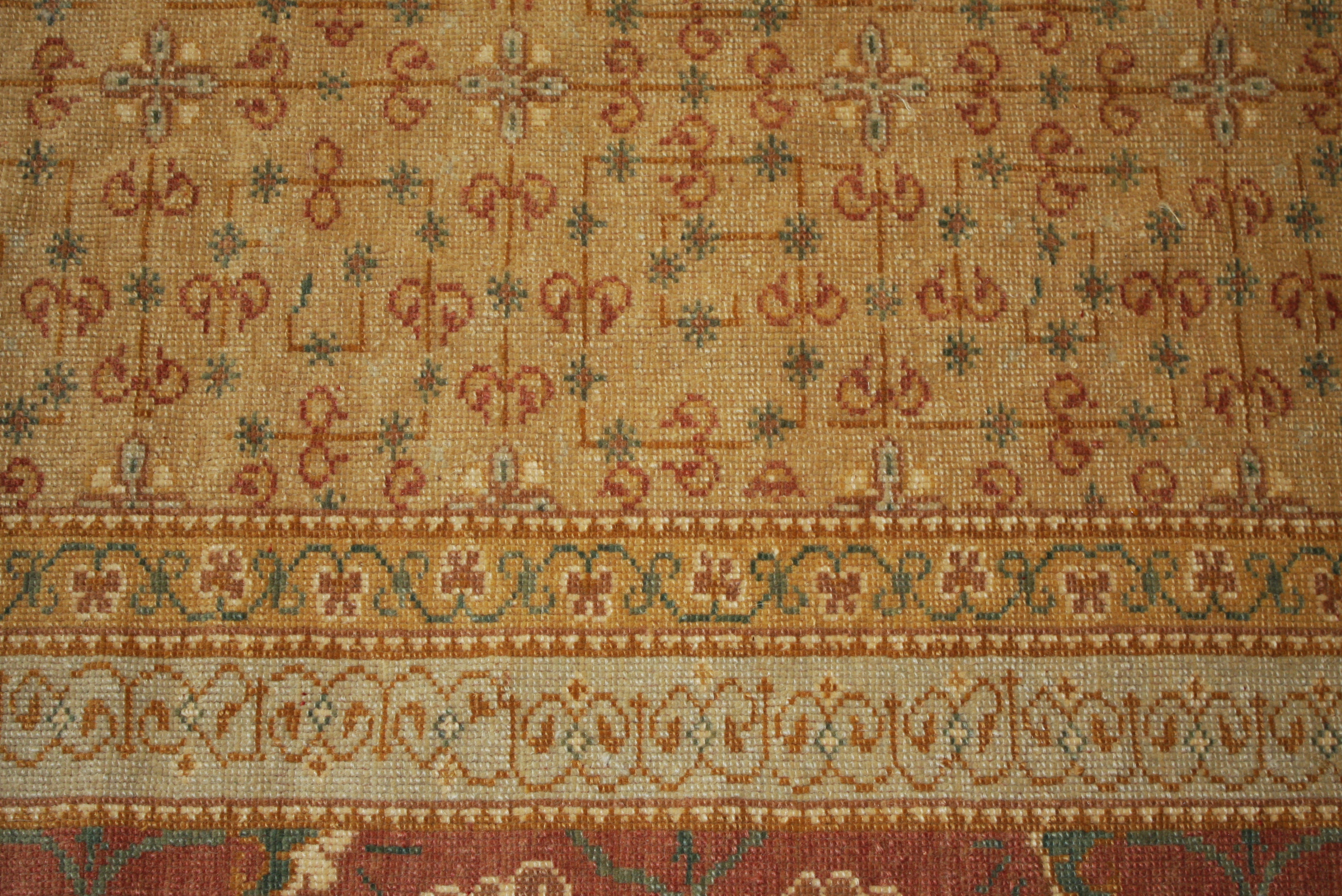 Large Vintage Handwoven Turkish Area Rug