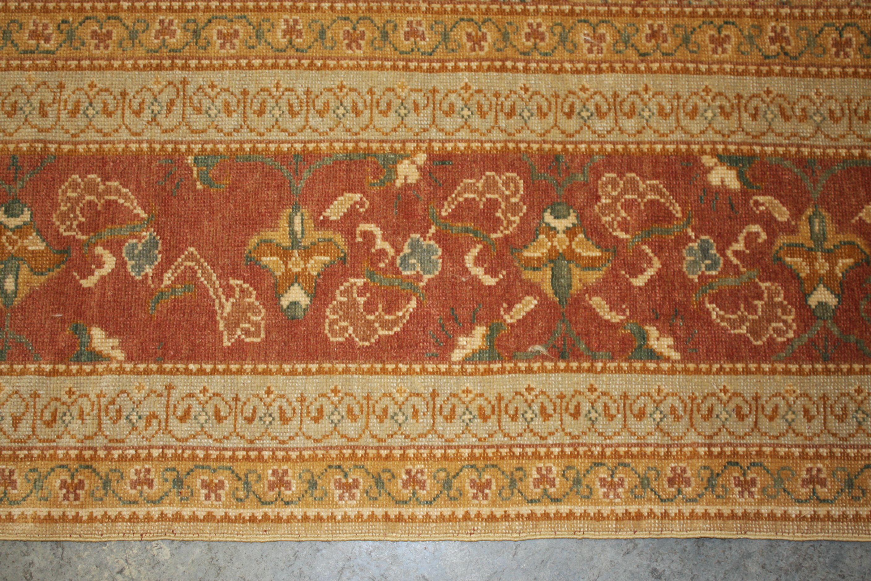 Large Vintage Handwoven Turkish Area Rug