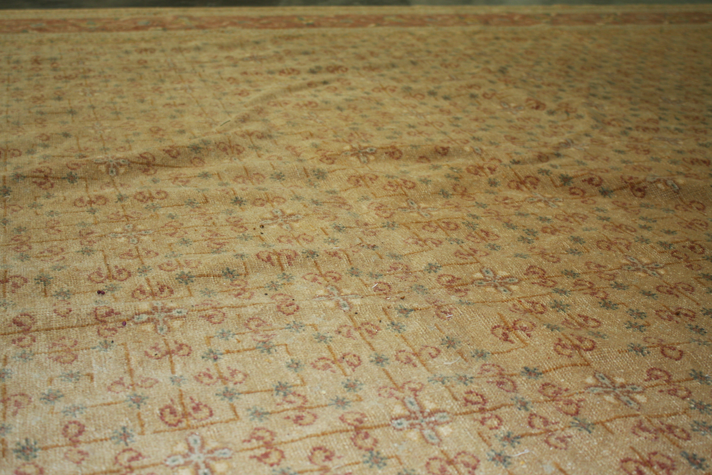 Large Vintage Handwoven Turkish Area Rug