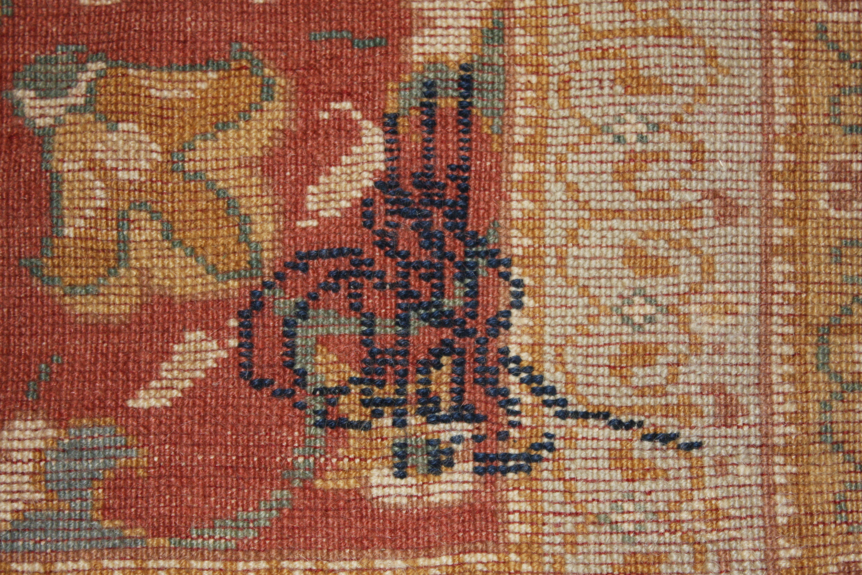 Large Vintage Handwoven Turkish Area Rug