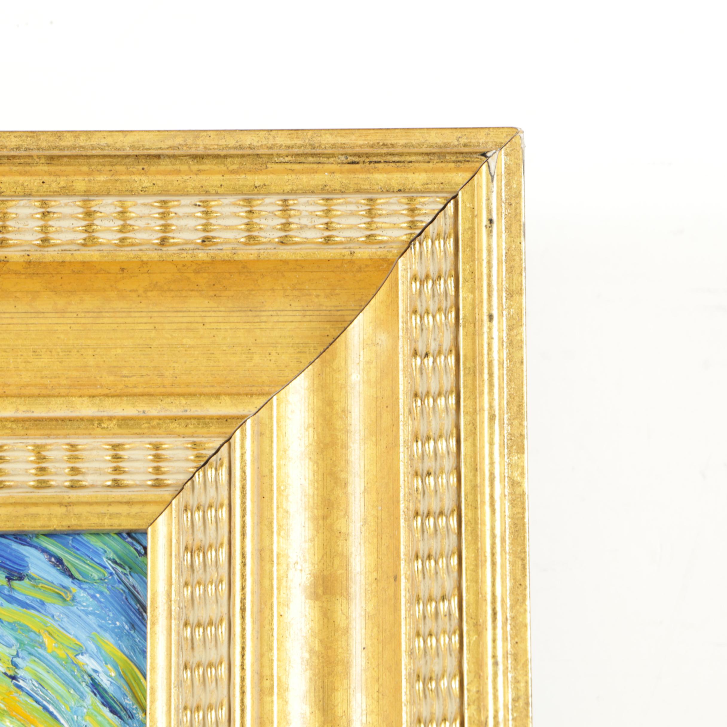 Copy Oil Painting on Canvas of Vincent Van Gogh "Starry Night"