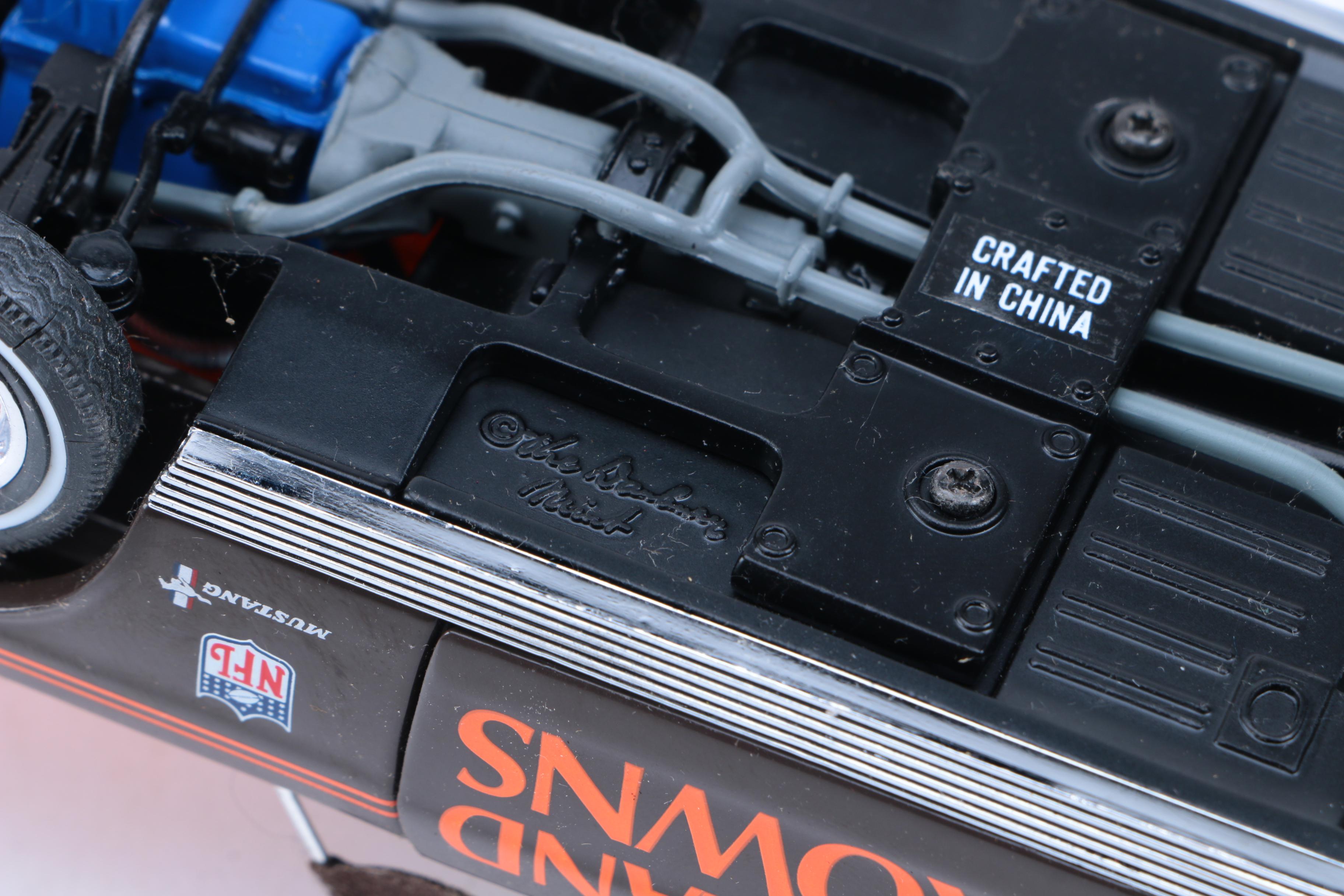 Collection of Cleveland Browns Die-Cast Vehicles and Service Station