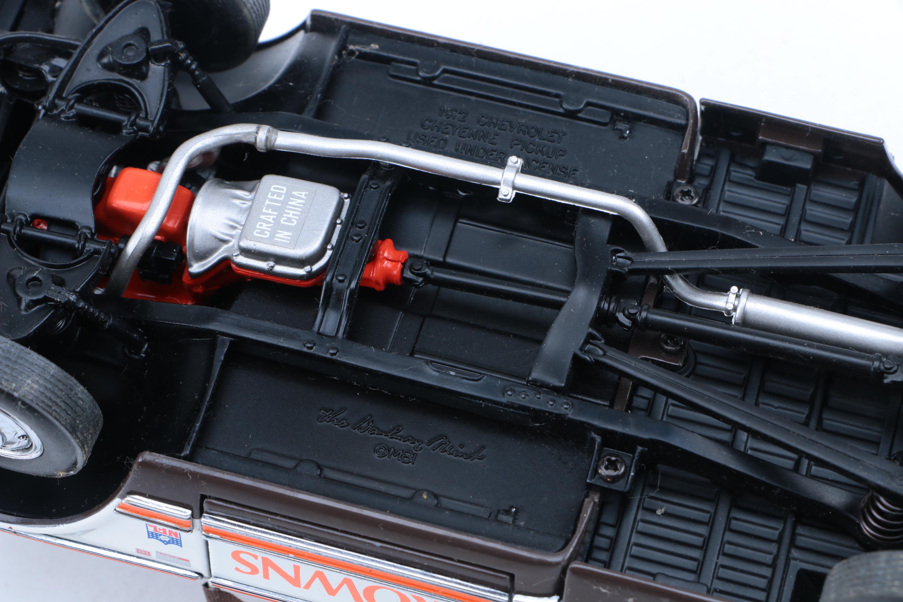 Collection of Cleveland Browns Die-Cast Vehicles and Service Station