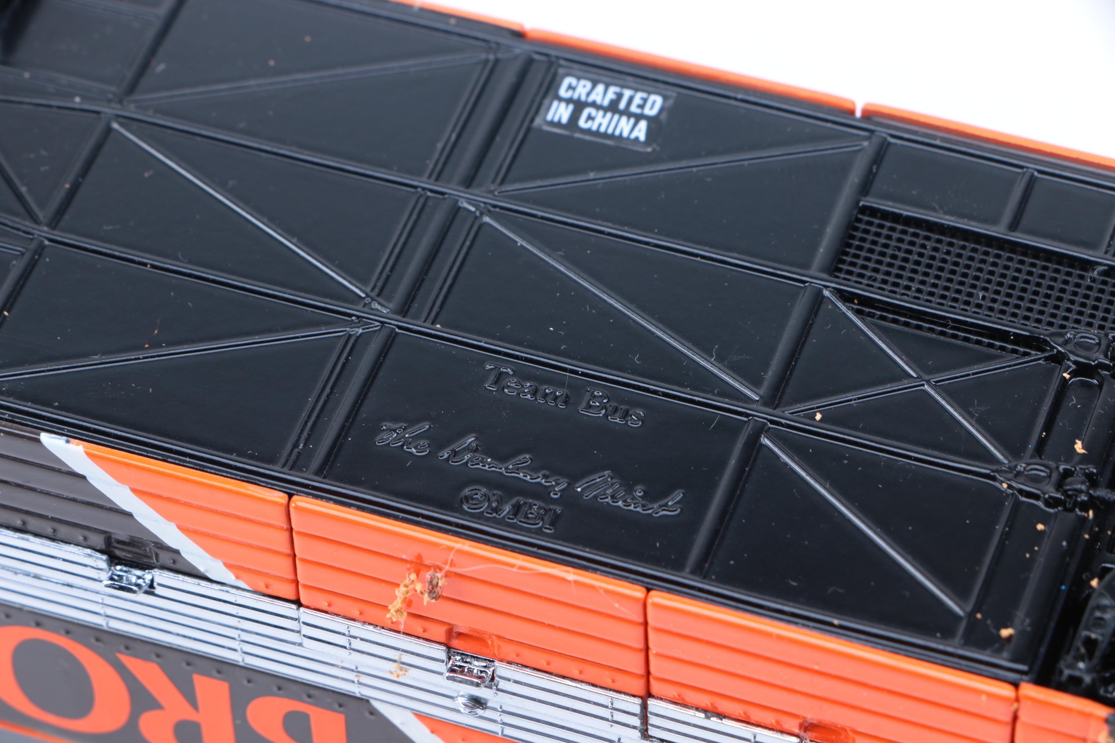 Collection of Cleveland Browns Die-Cast Vehicles and Service Station