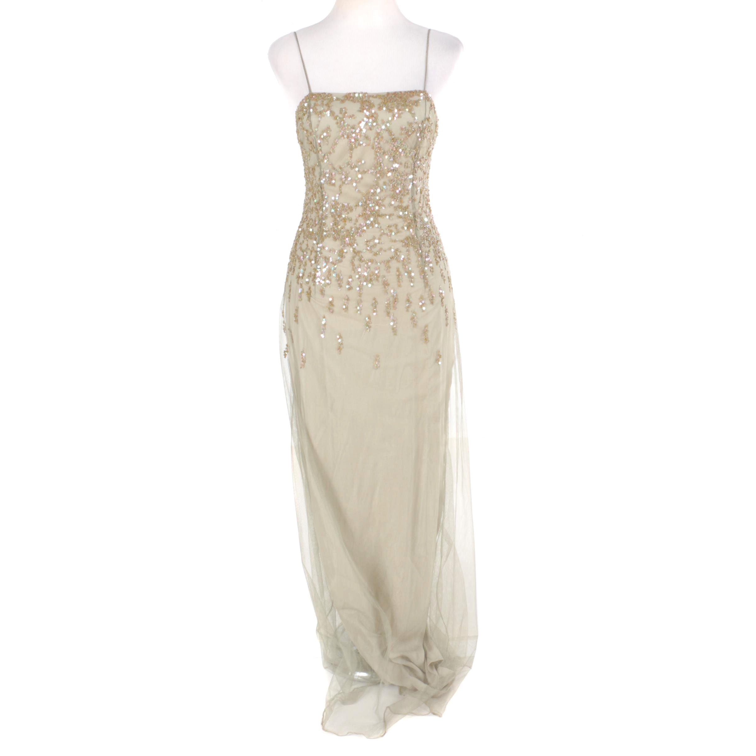 Pamela Dennis Collection Dress Embellished with Sequins