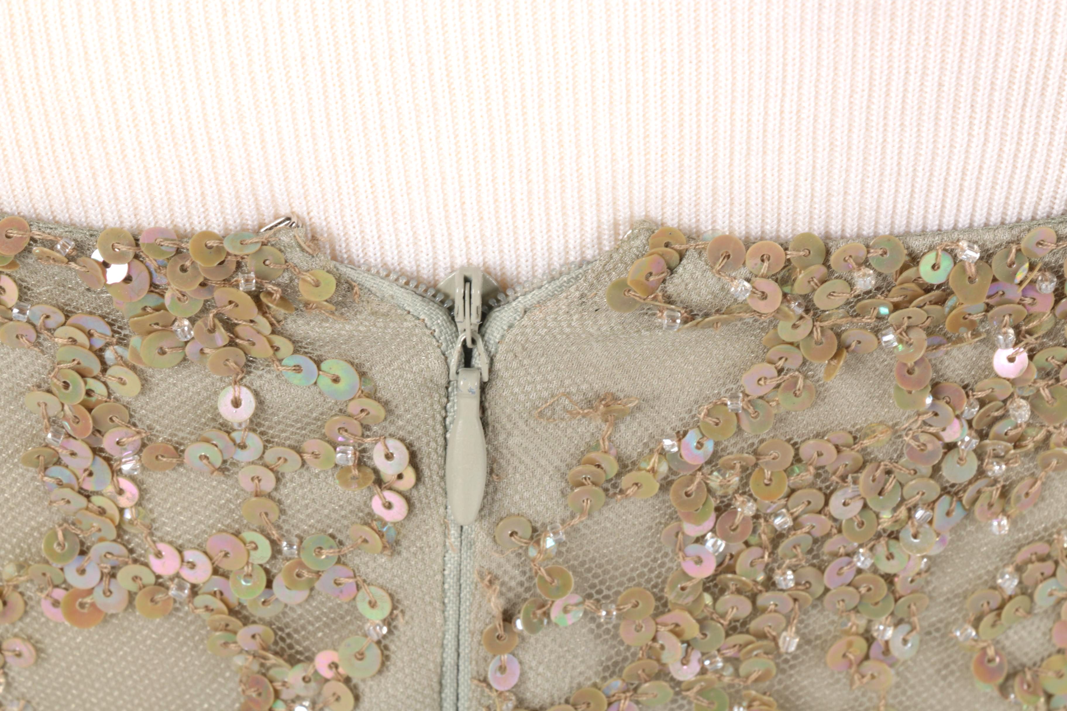 Pamela Dennis Collection Dress Embellished with Sequins