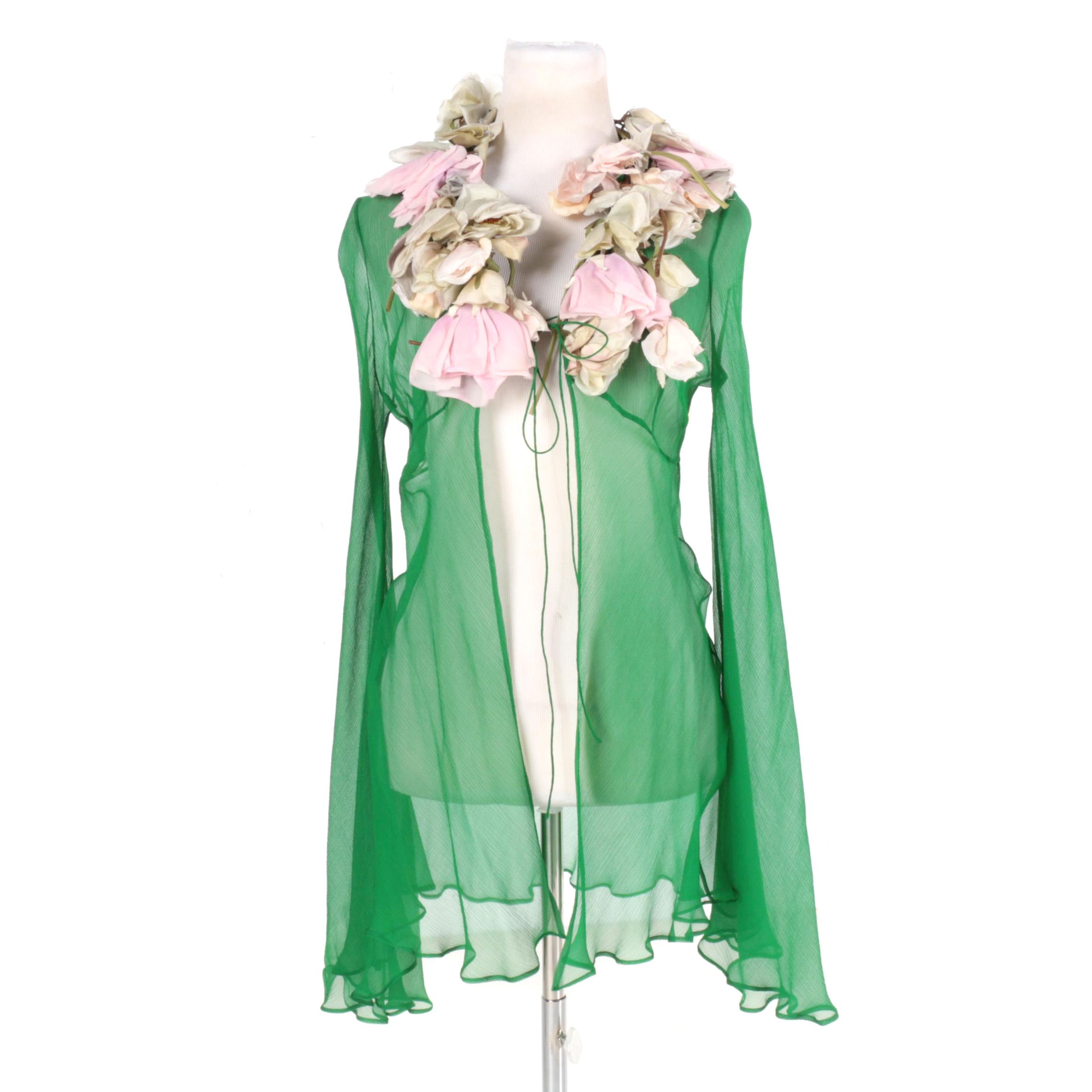 Dolce & Gabbana Green Cover Up