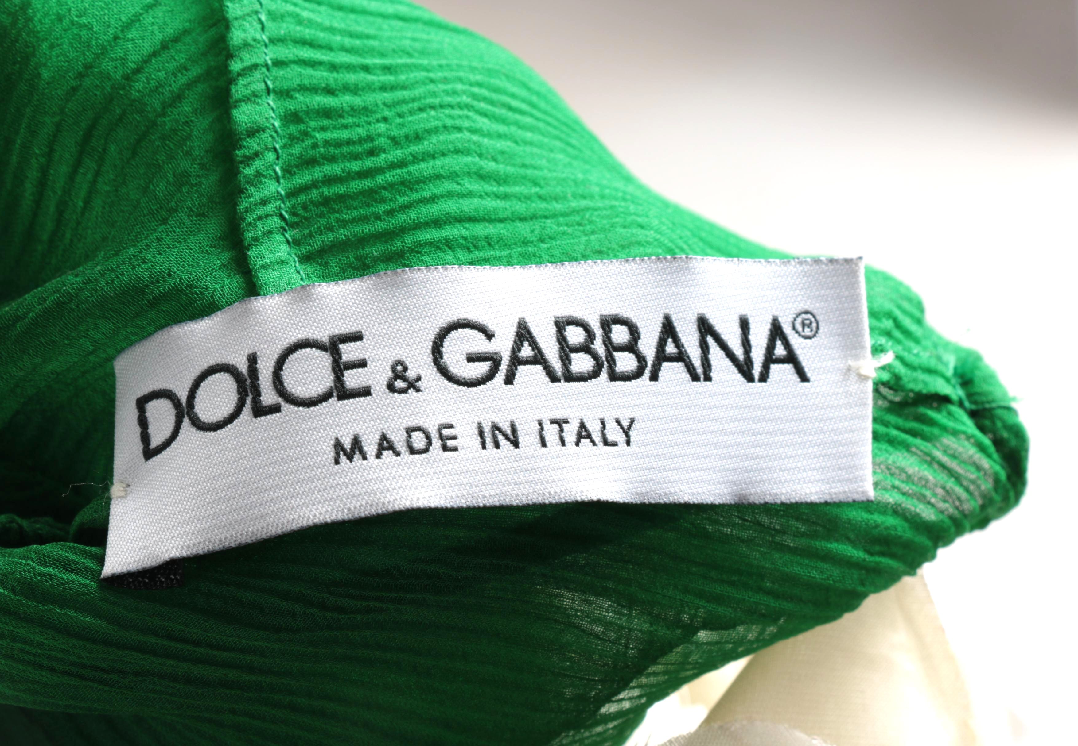 Dolce & Gabbana Green Cover Up