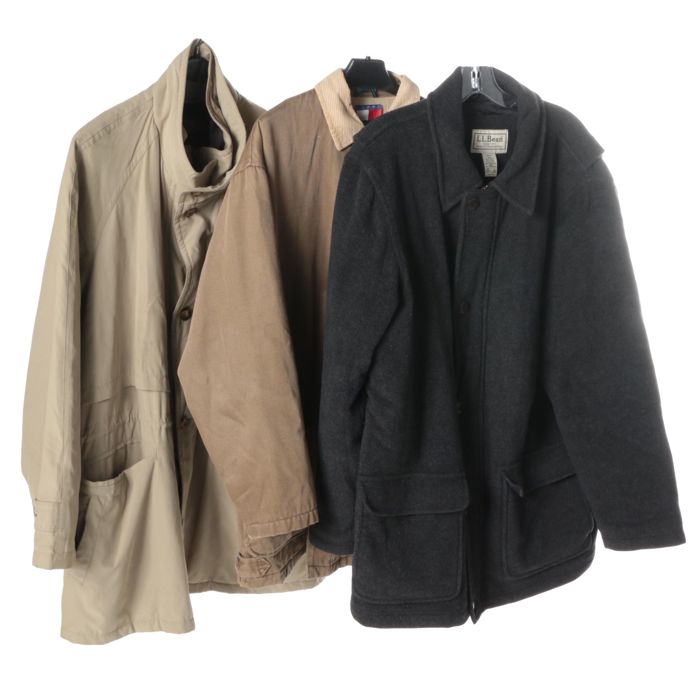Men's Coats and Jackets Including L.L. Bean and Tommy Hilfiger