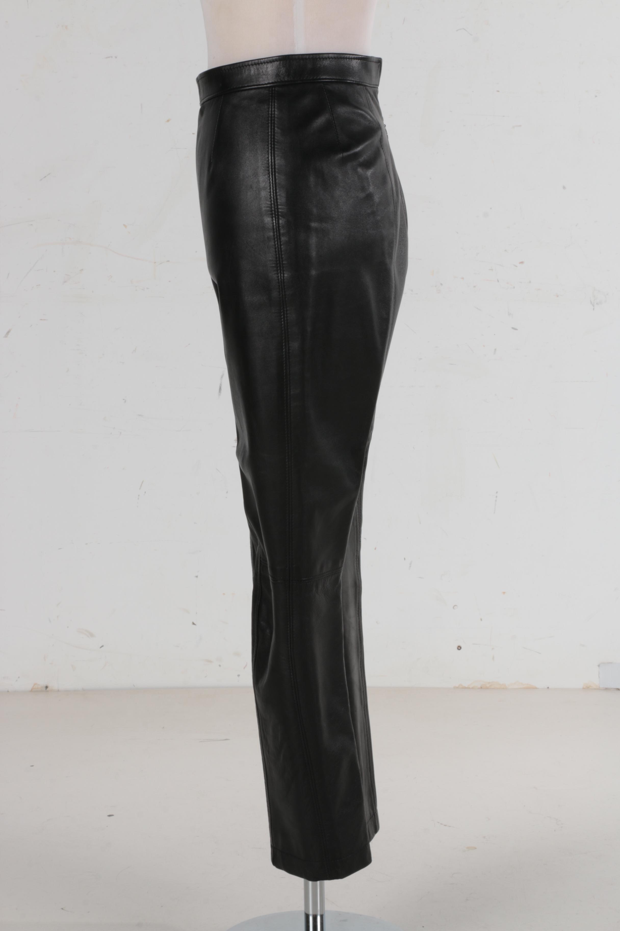 Anne Klein Black Leather Pants