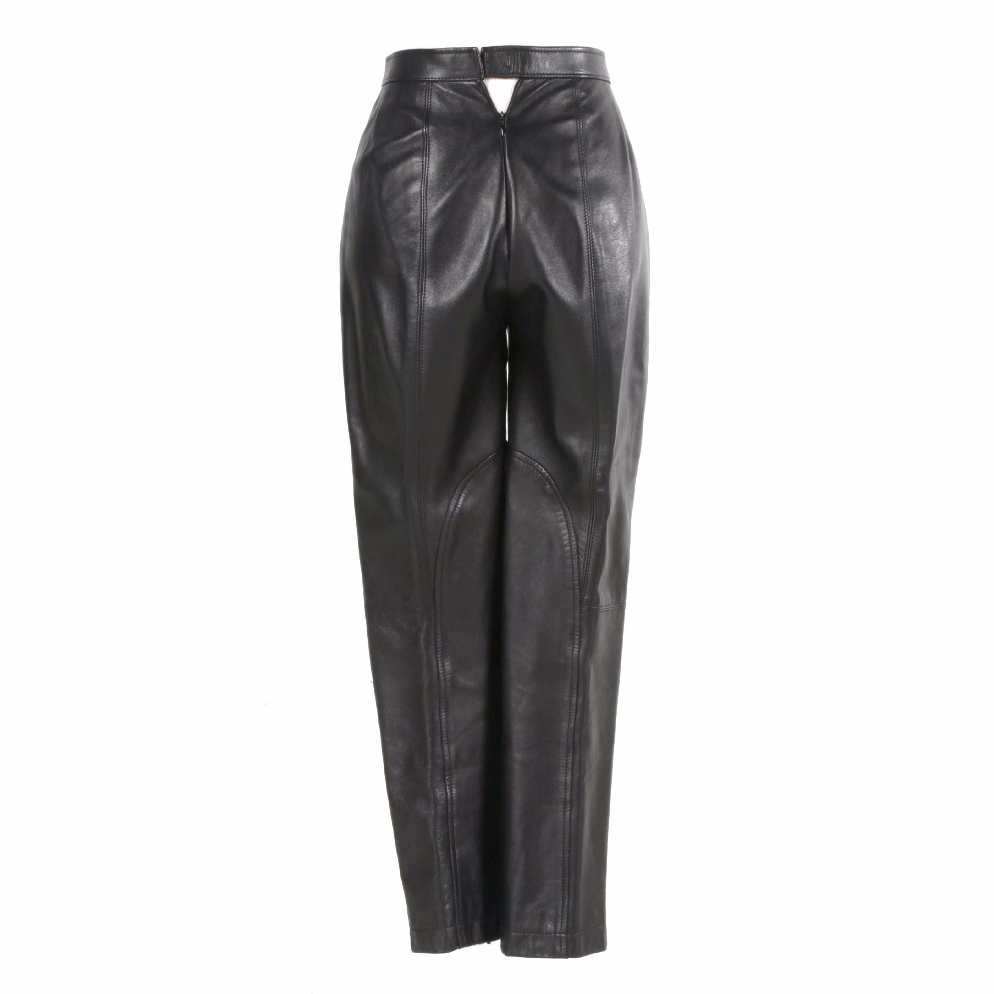 Anne Klein Black Leather Pants